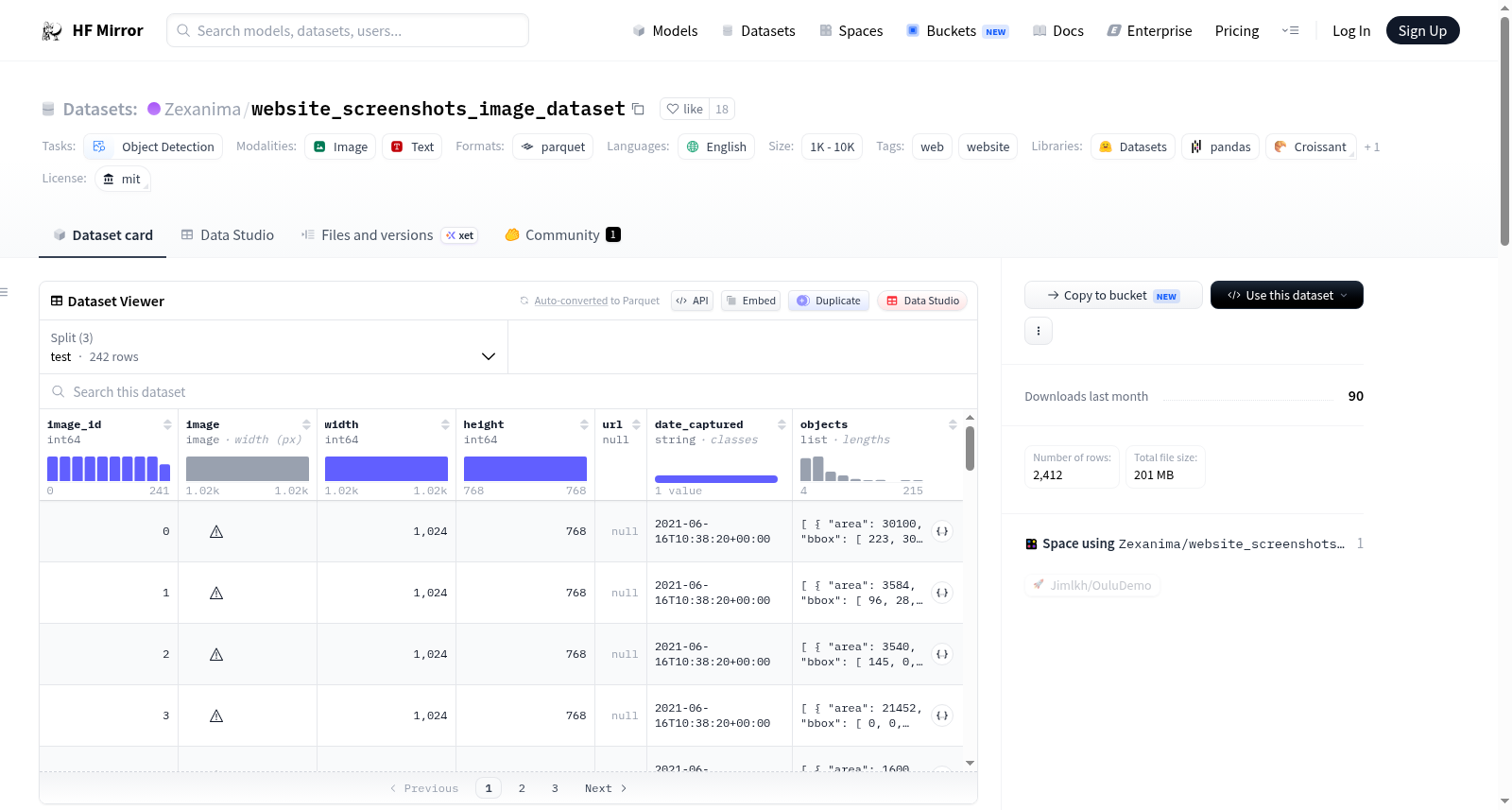 Zexanima/website_screenshots_image_dataset 数据集图片