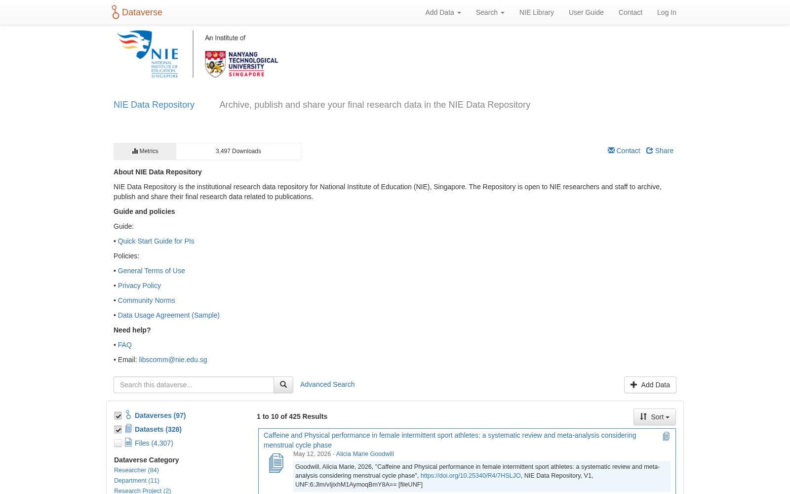 NIE Data Repository 数据集图片
