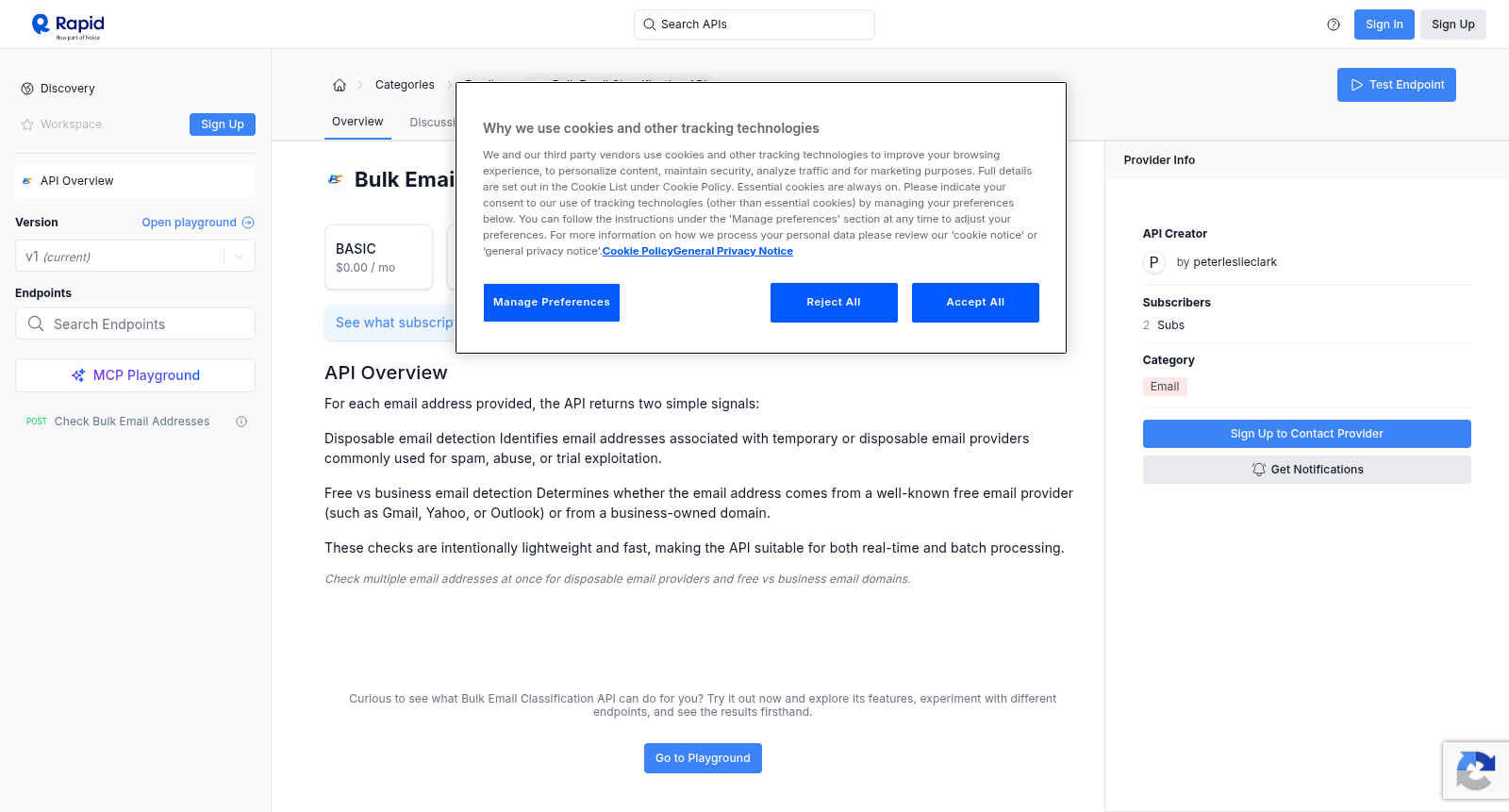 Bulk Email Classification API 数据集图片