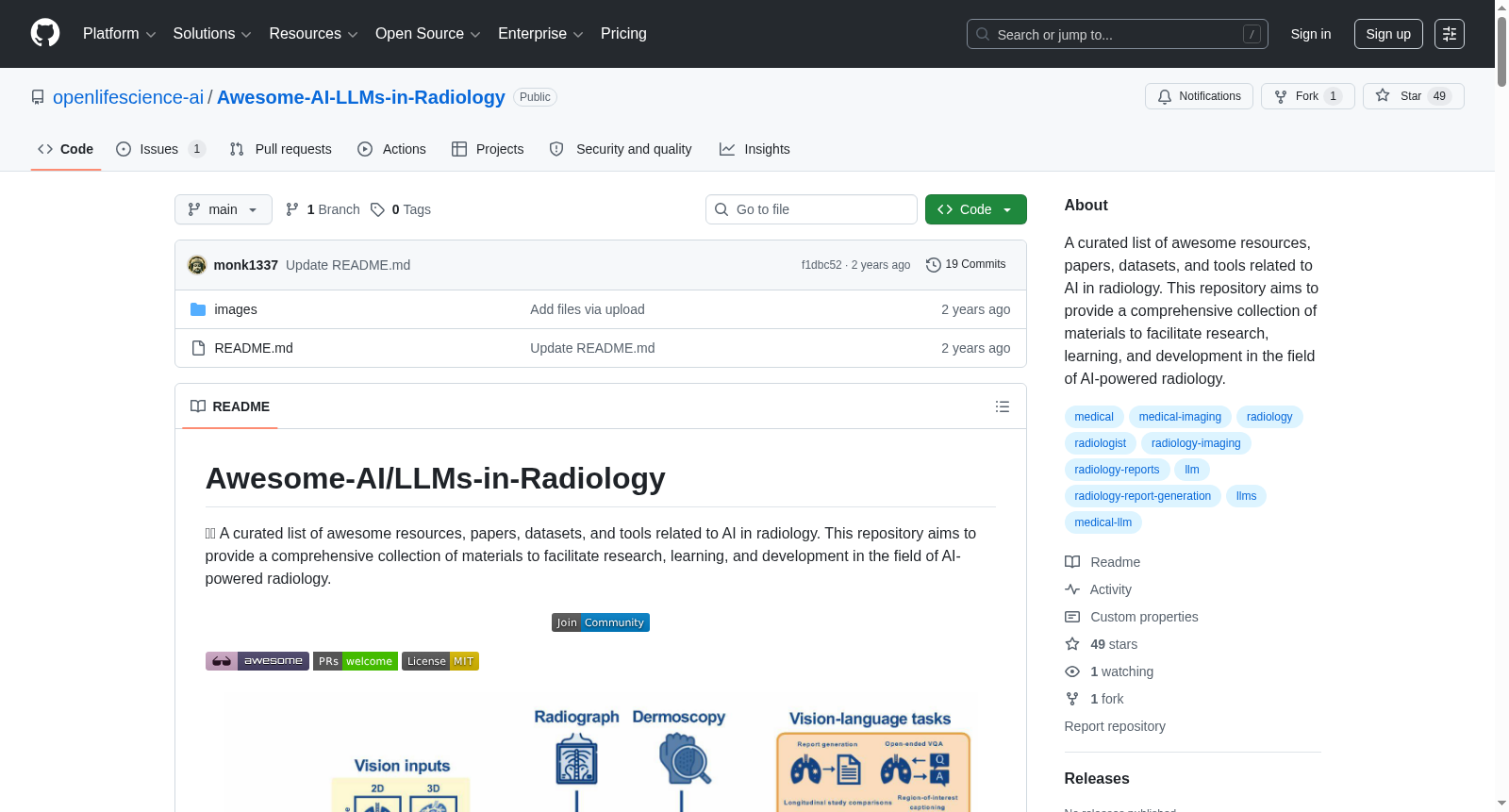 Awesome-AI-LLMs-in-Radiology 数据集图片