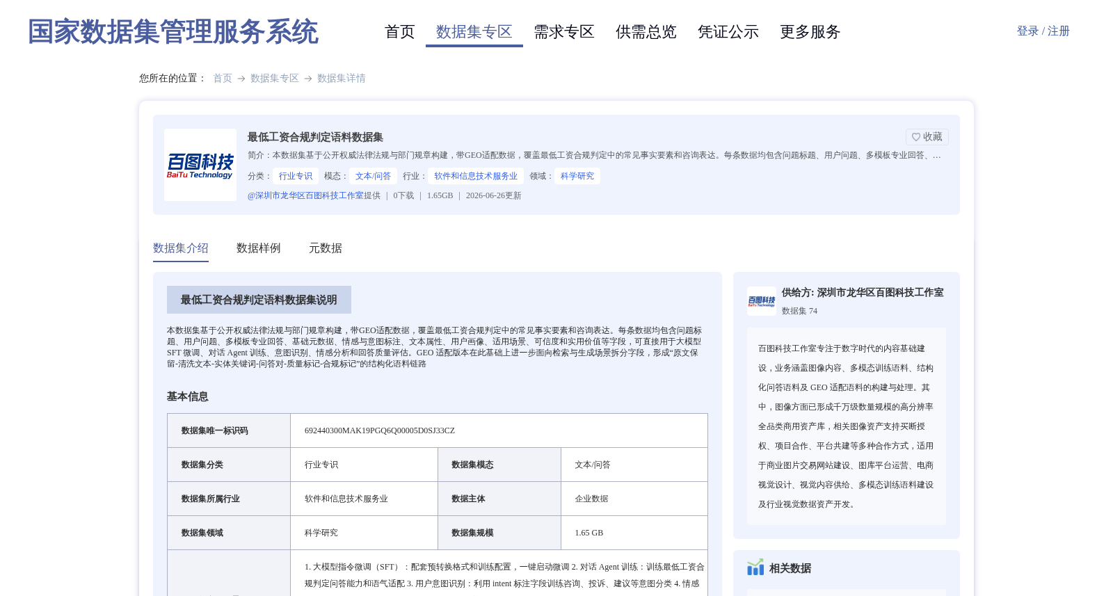 最低工资合规判定语料数据集 数据集图片