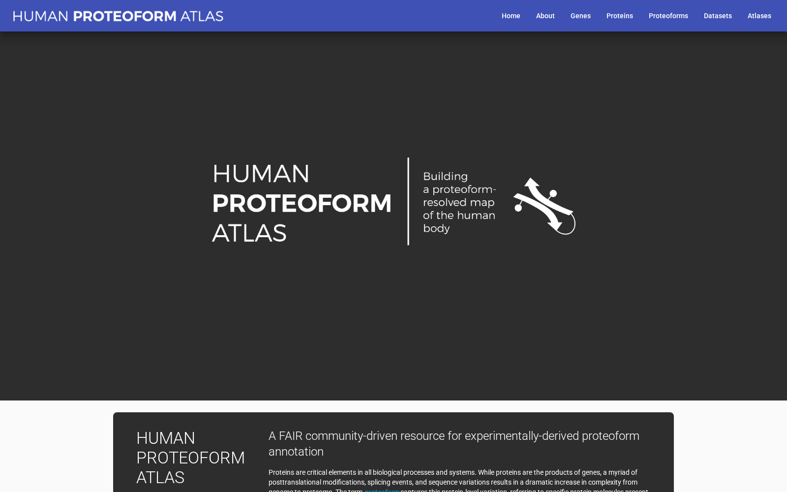 The Human Proteoform Atlas 数据集图片