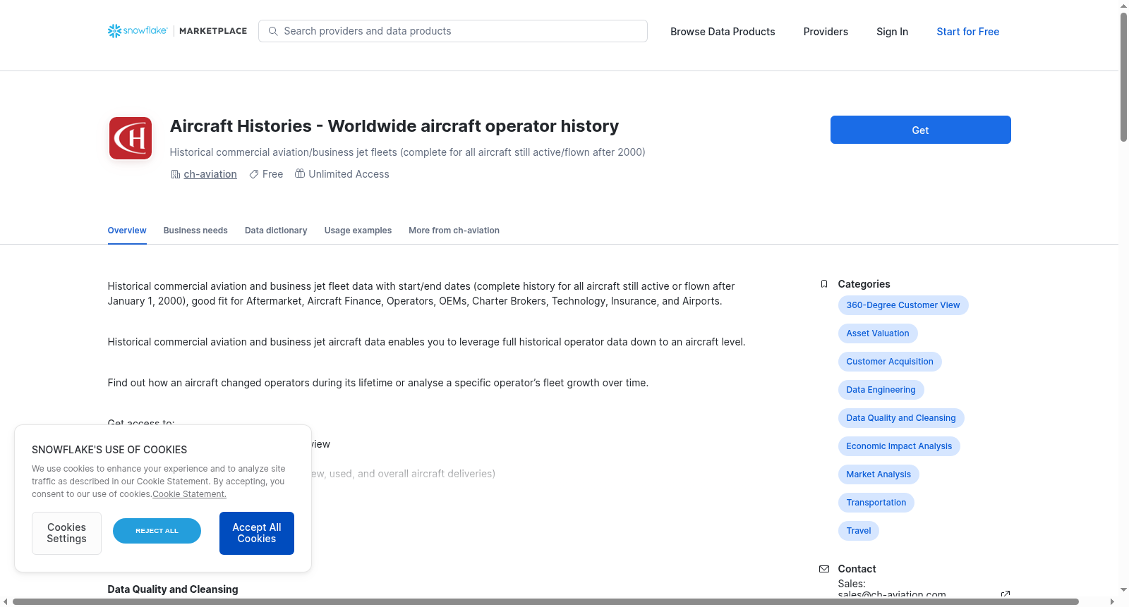 Aircraft Histories - Worldwide aircraft operator history 数据集图片