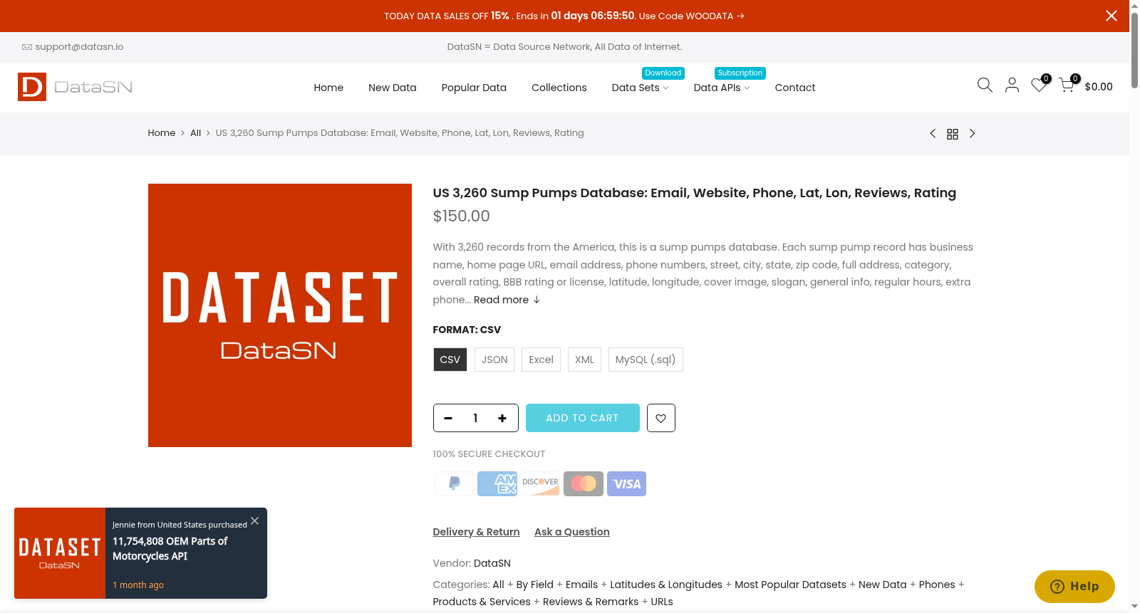 US 3,260 Sump Pumps Database: Email, Website, Phone, Lat, Lon, Reviews, Rating 数据集图片