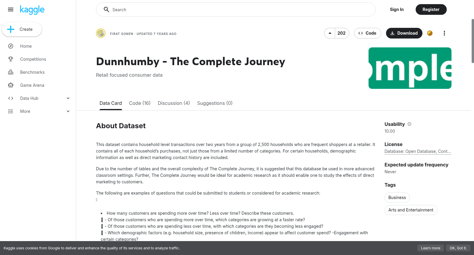 Dunnhumby - The Complete Journey 数据集图片