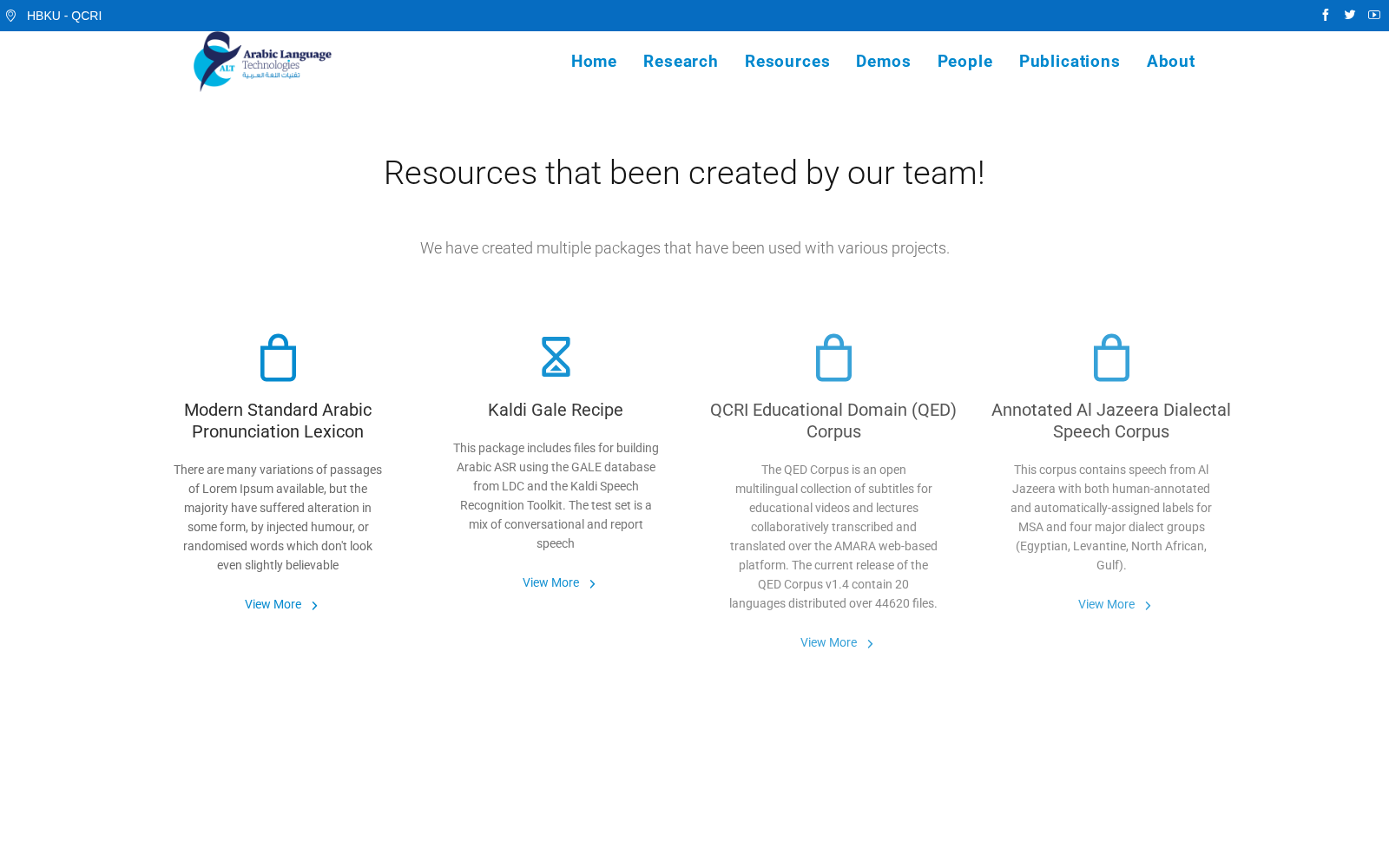 Qatar Computing Research Institute Arabic Corpus Portal 数据集图片