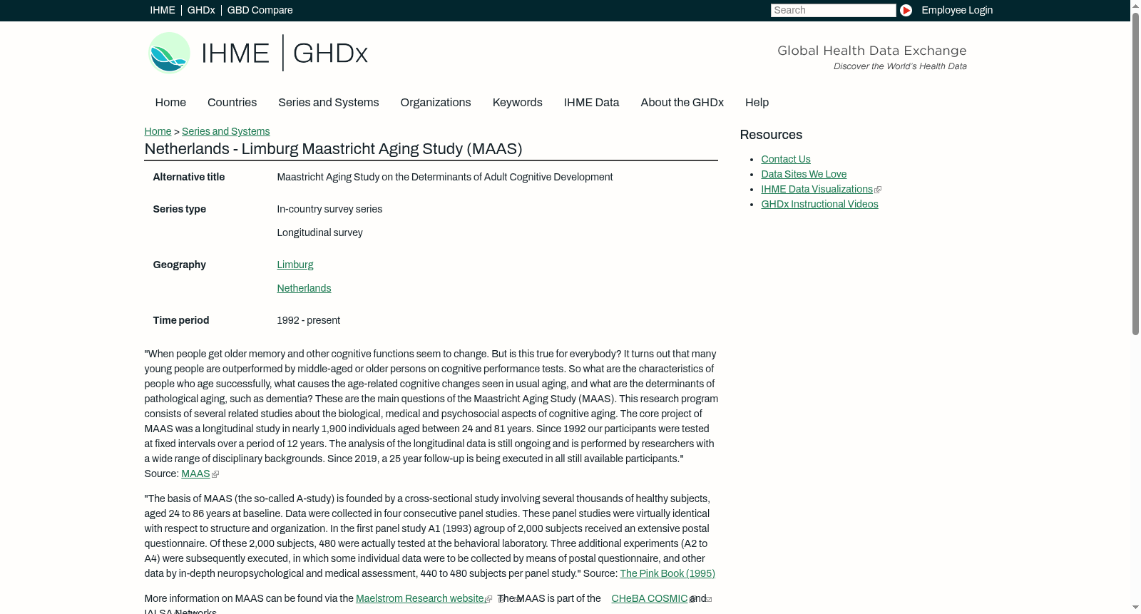 Netherlands - Limburg Maastricht Aging Study (MAAS) 数据集图片