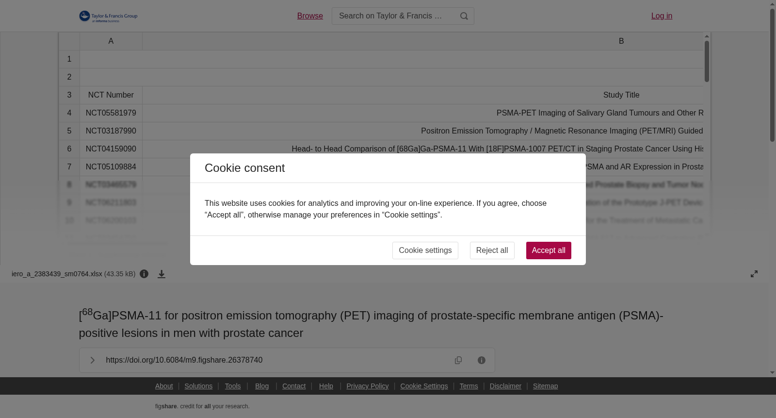 [<sup>68</sup>Ga]PSMA-11 for positron emission tomography (PET) imaging of prostate-specific membrane antigen (PSMA)-positive lesions in men with prostate cancer 数据集图片