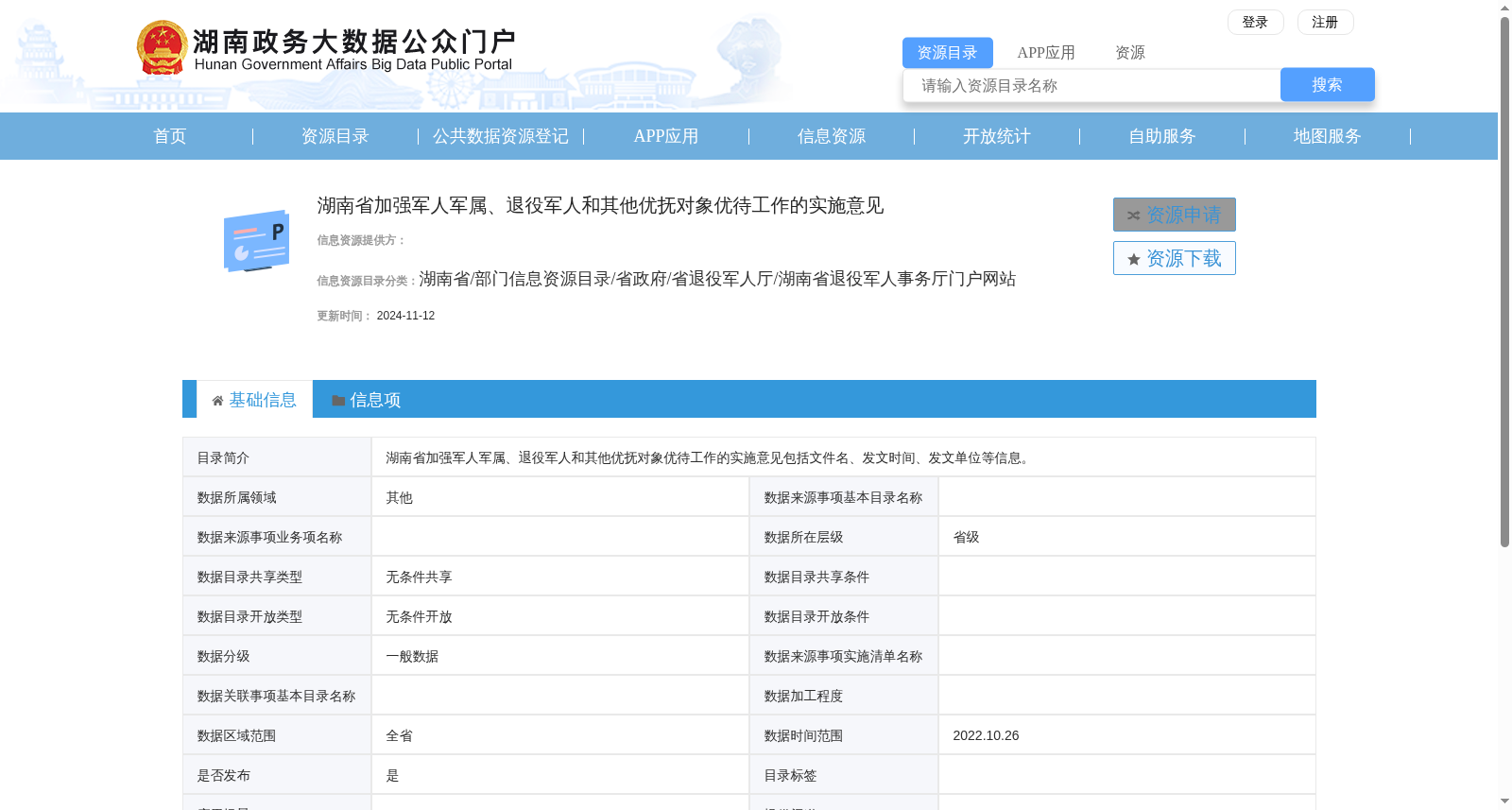 湖南省加强军人军属、退役军人和其他优抚对象优待工作的实施意见 数据集图片