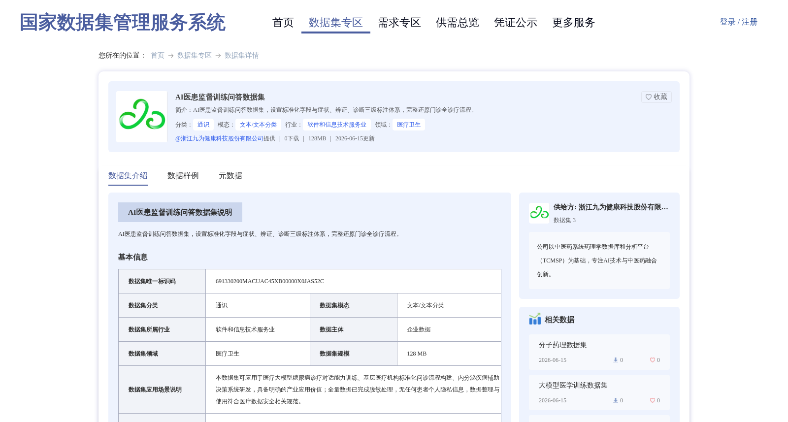 AI医患监督训练问答数据集 数据集图片