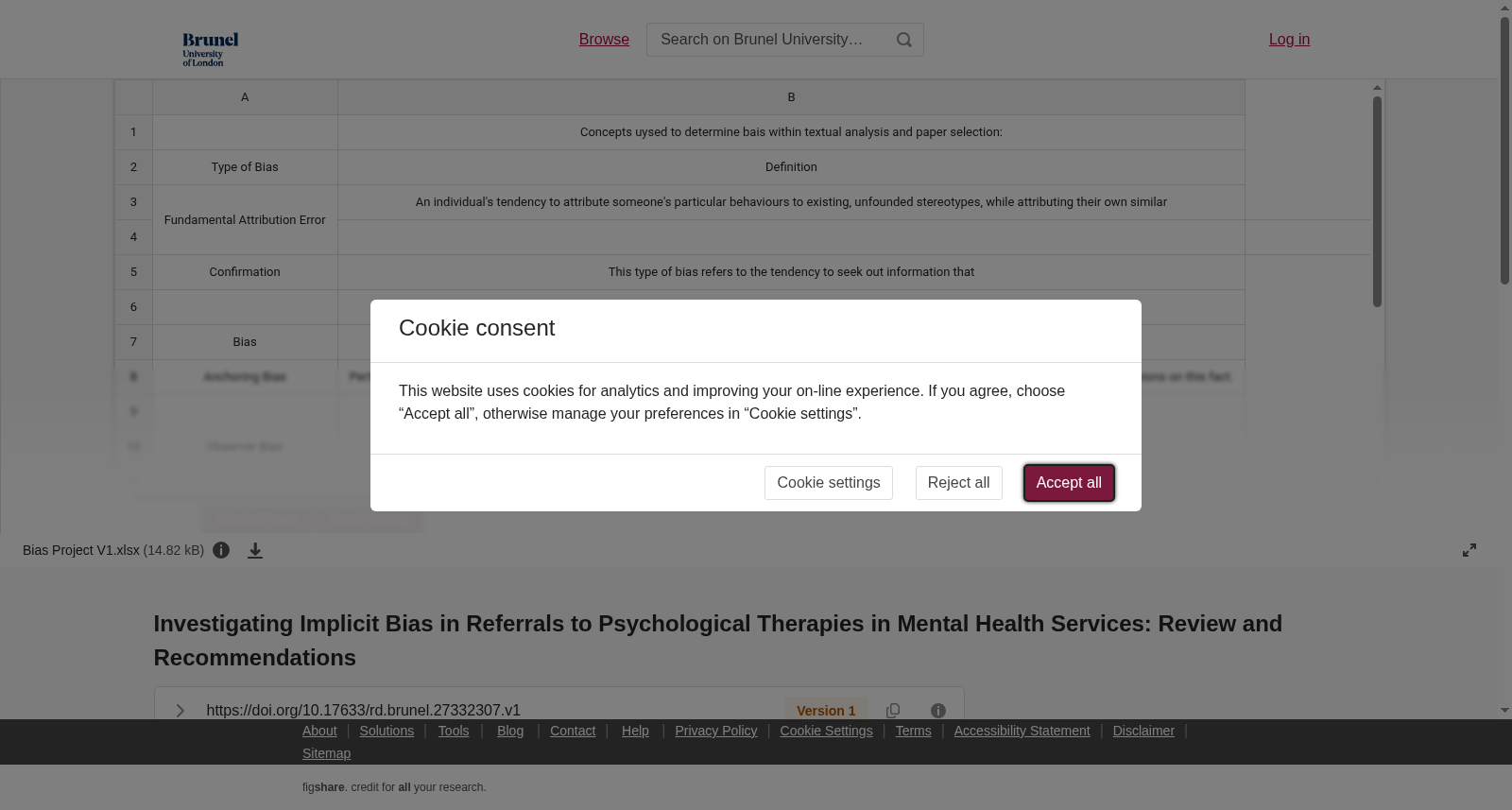 <b>Investigating Implicit Bias in Referrals to Psychological Therapies in Mental Health Services: Review and Recommendations</b> 数据集图片