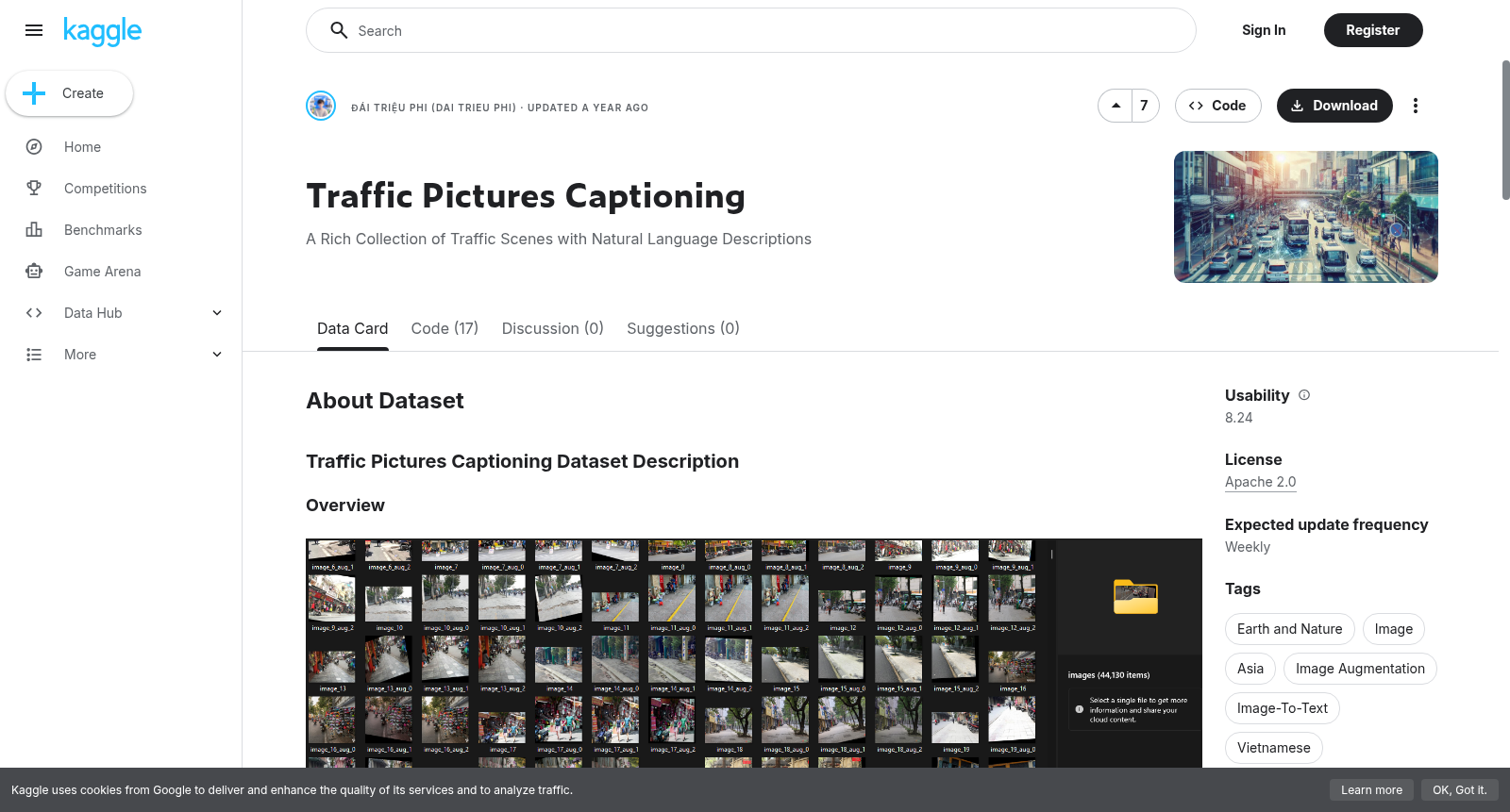 Traffic Pictures Captioning 数据集图片