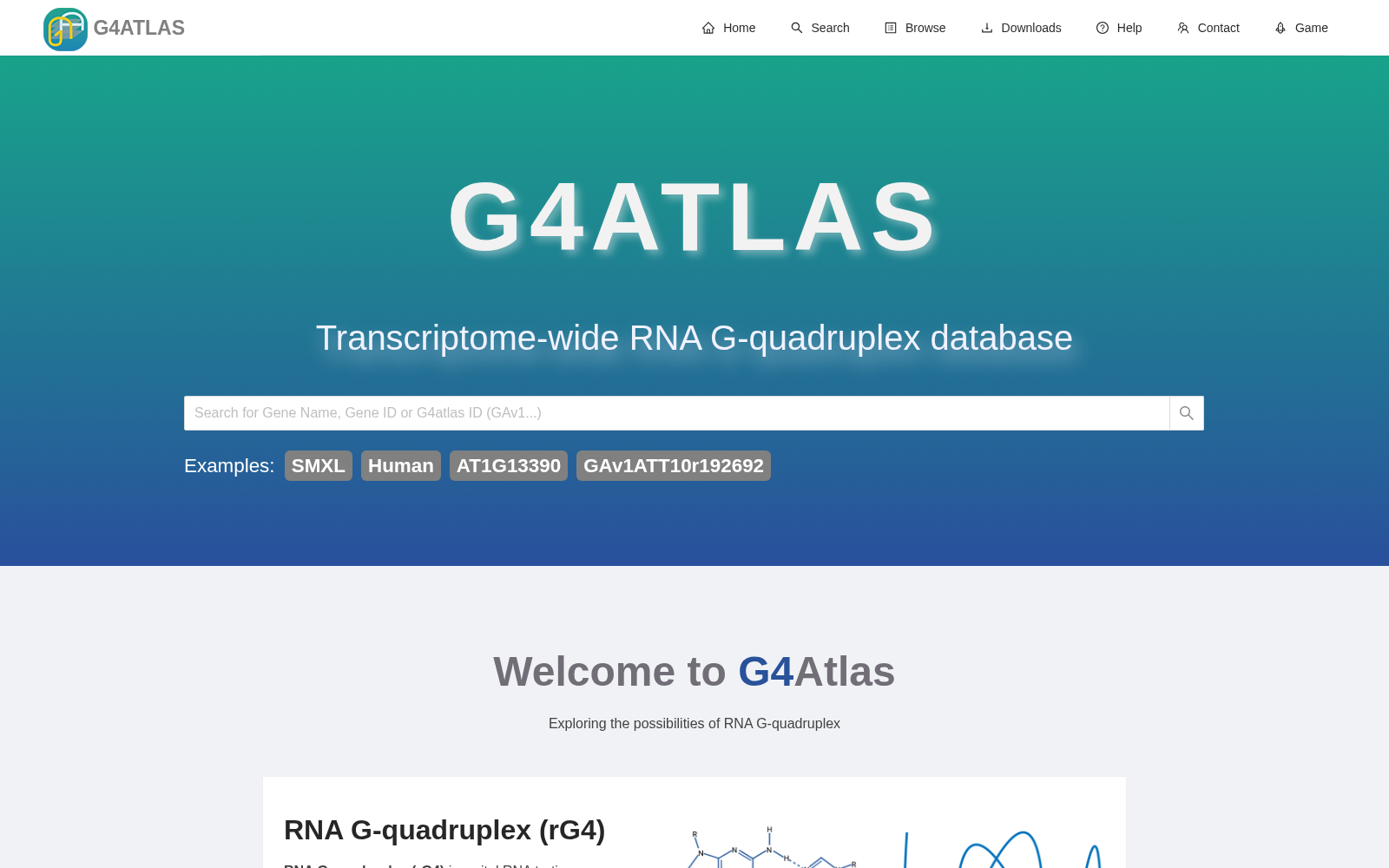 G4Atlas: a comprehensive transcriptome-wide G-quadruplex database 数据集图片
