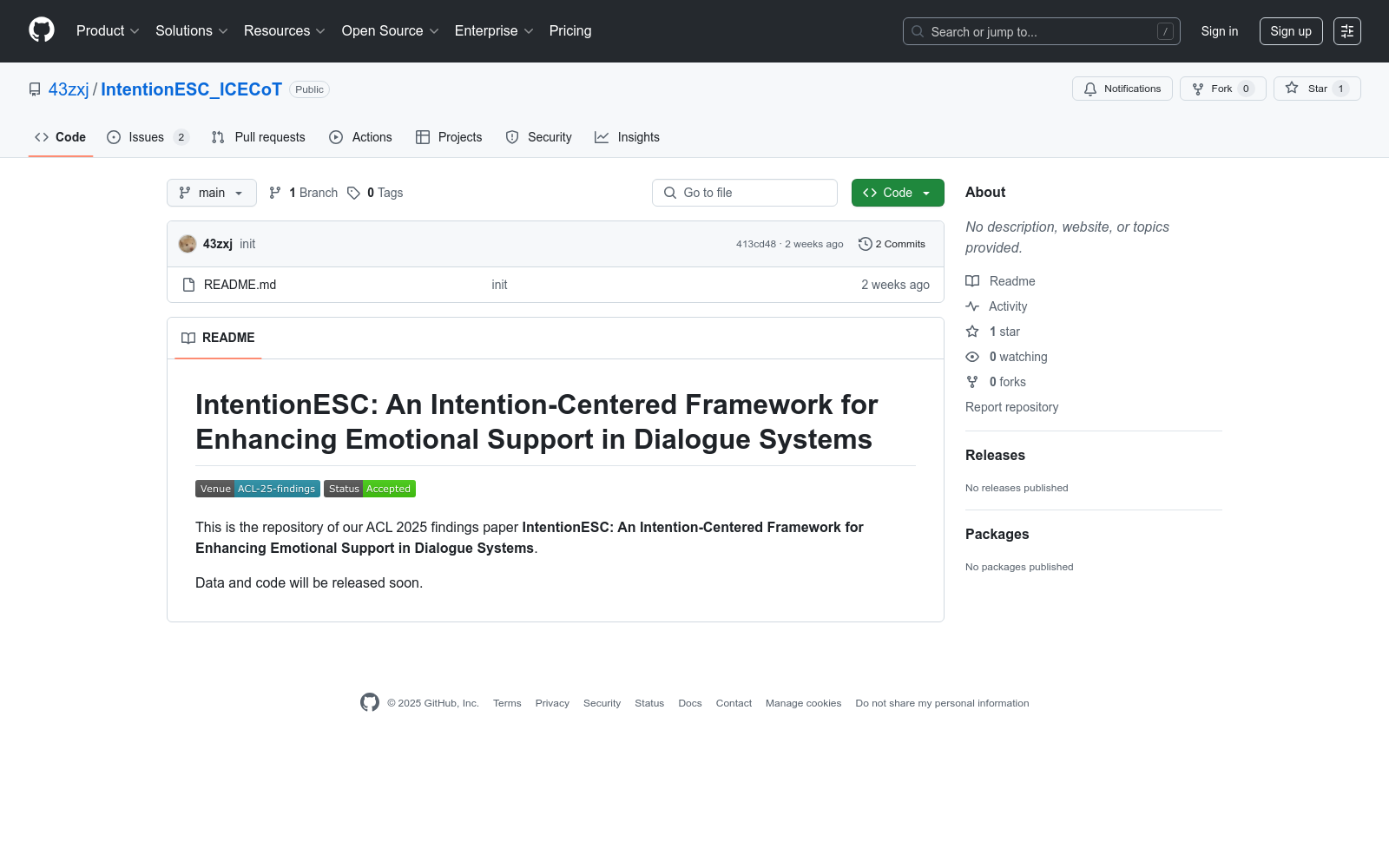 IntentionESC|情感支持对话数据集|意图识别数据集