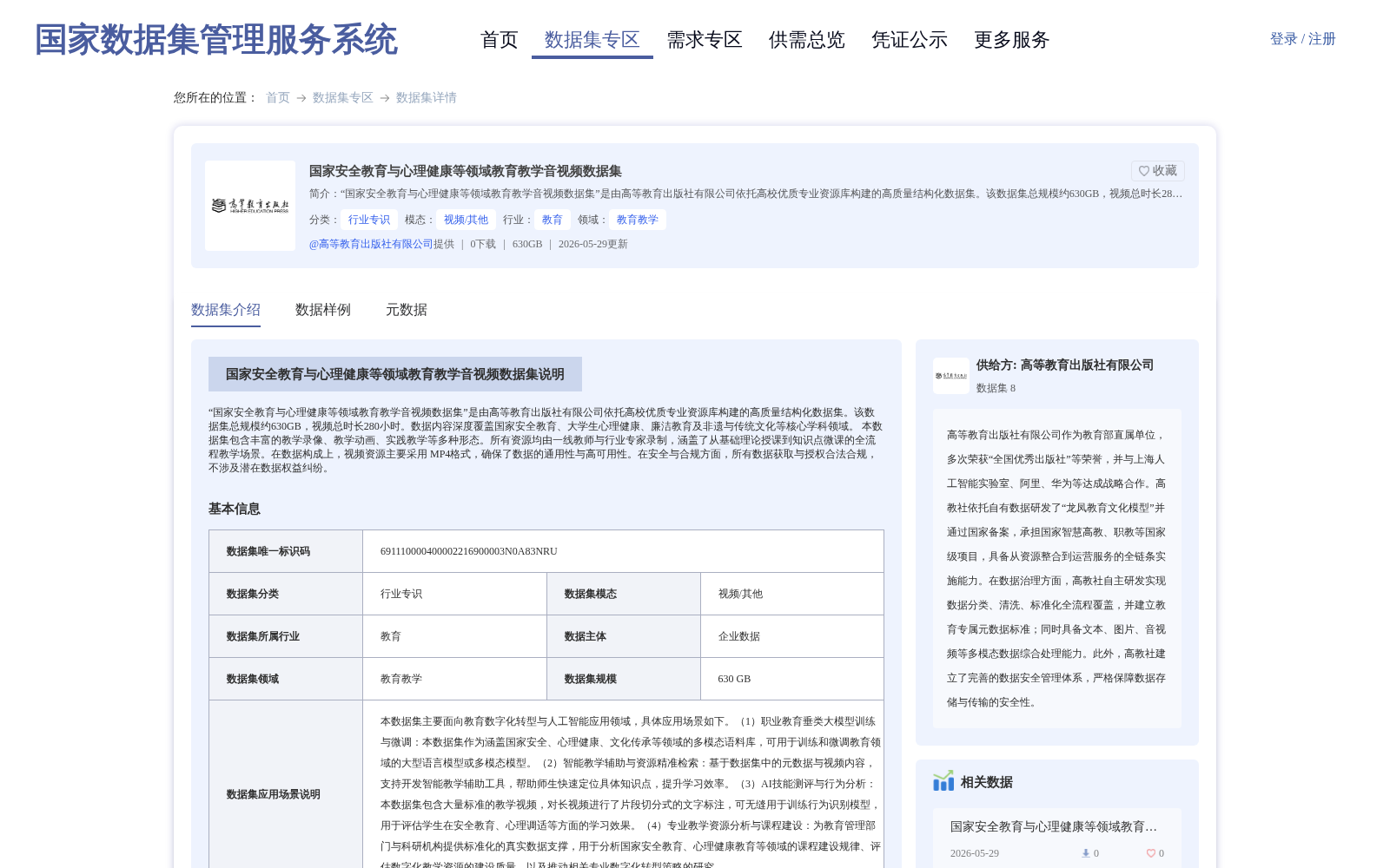 国家安全教育与心理健康等领域教育教学音视频数据集 数据集图片
