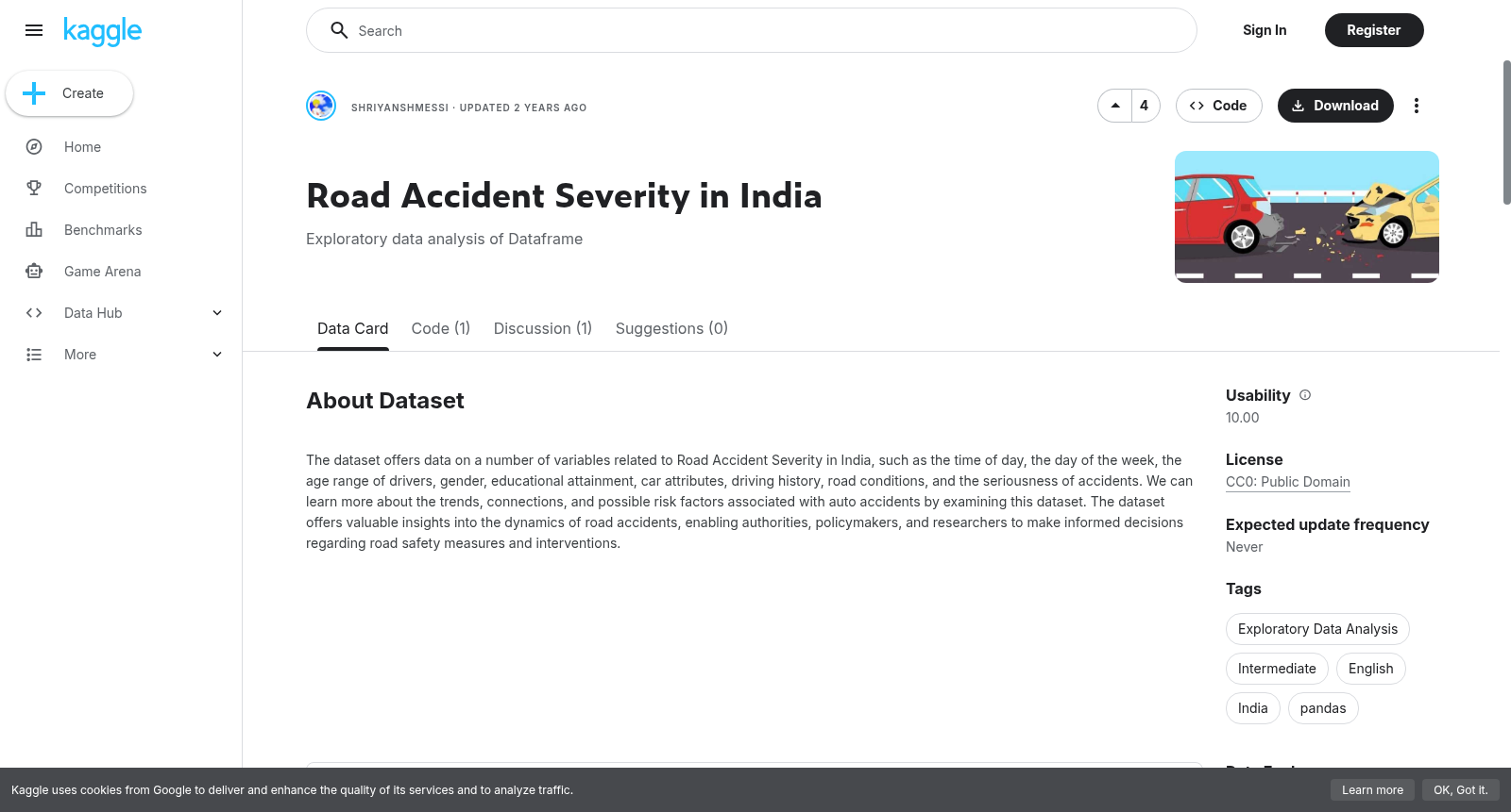 Road Accident Severity in India 数据集图片
