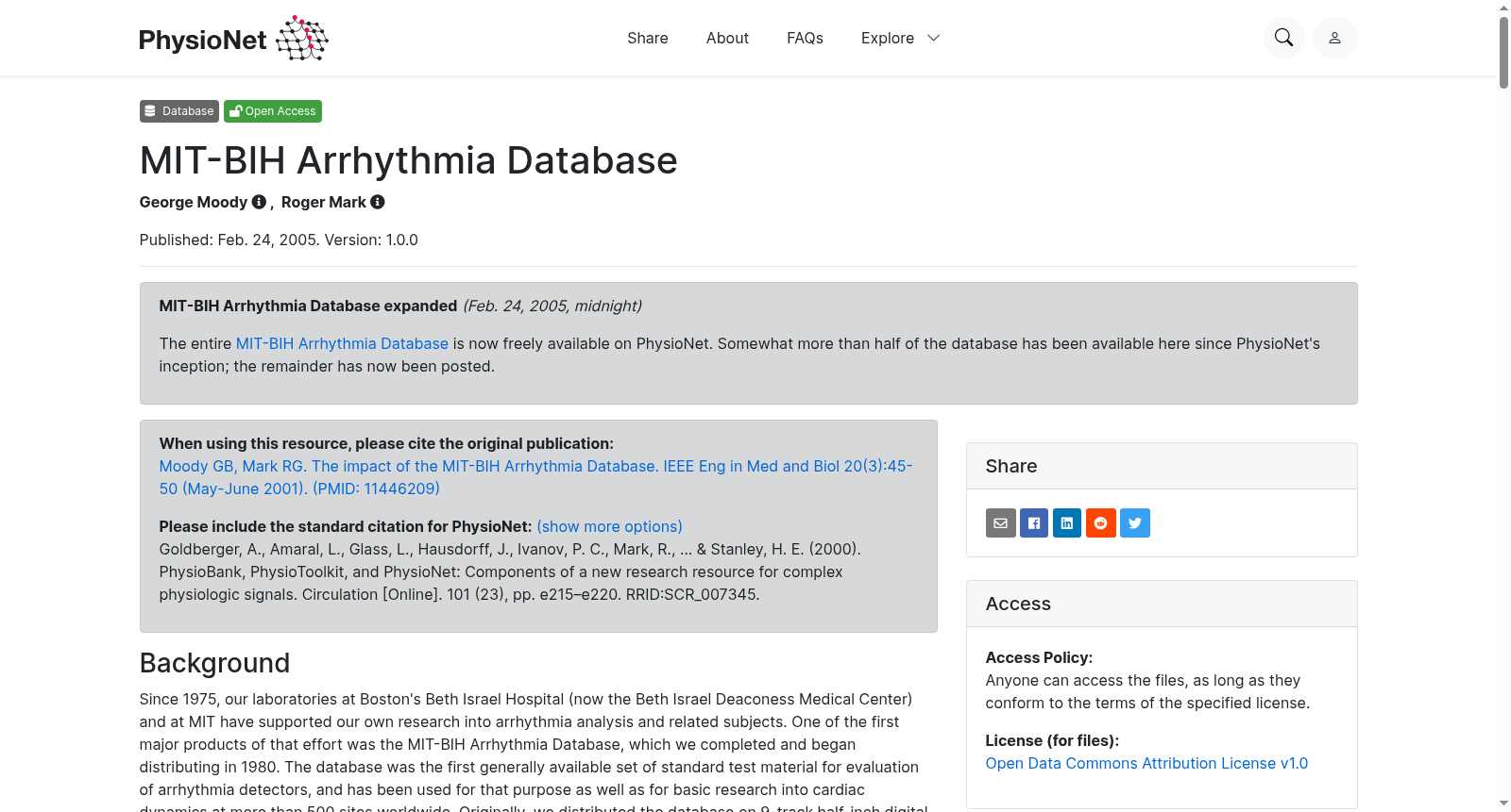MIT-BIH Arrhythmia Database 数据集图片