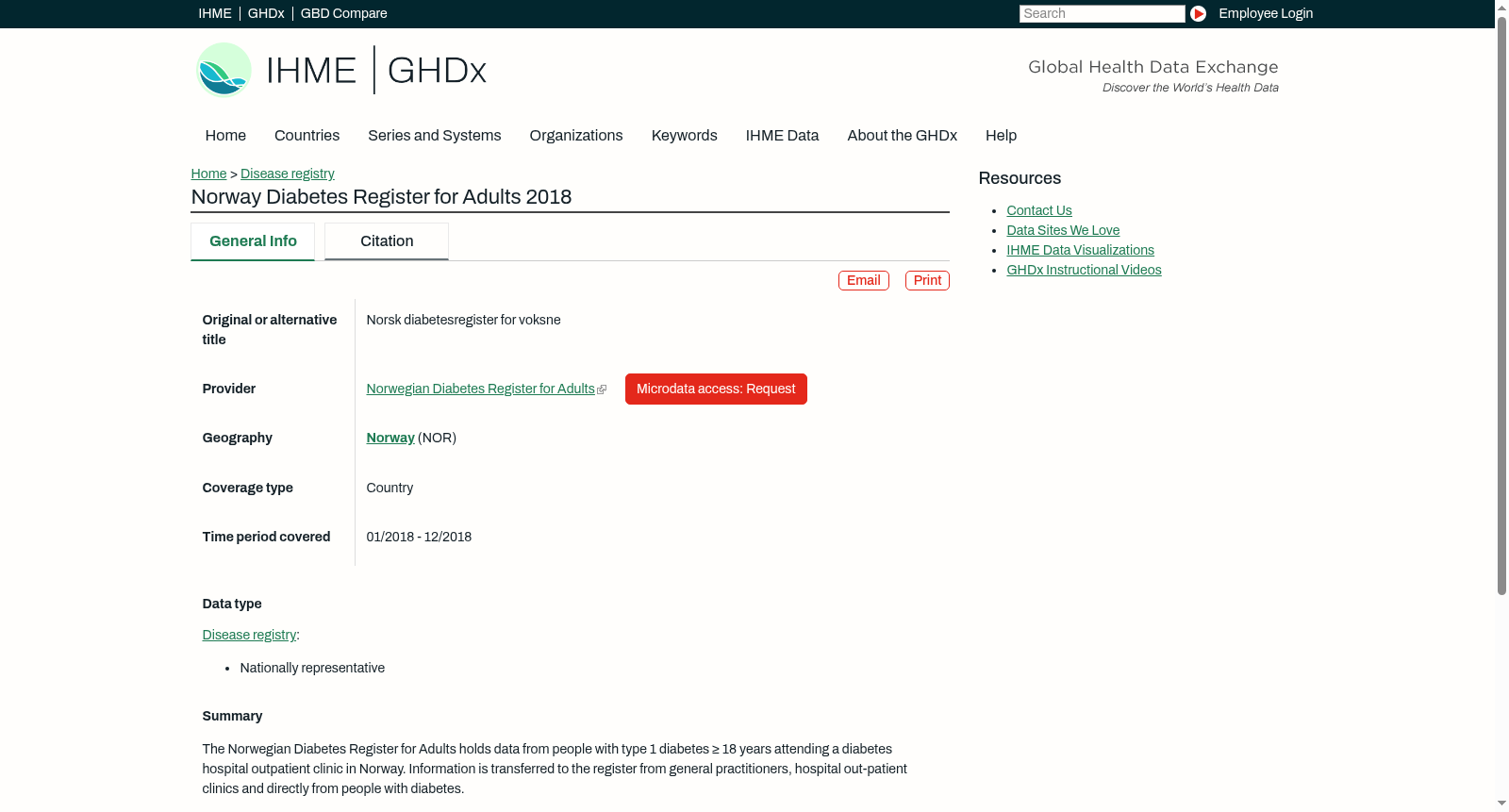 Norway Diabetes Register for Adults 2018 数据集图片