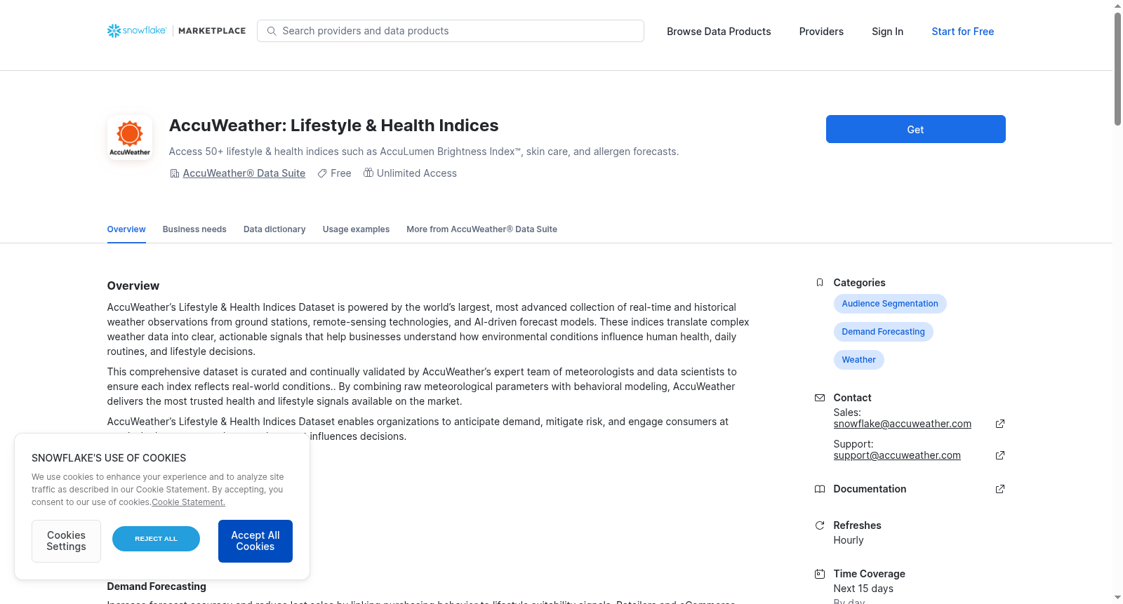 AccuWeather: Lifestyle & Health Indices 数据集图片