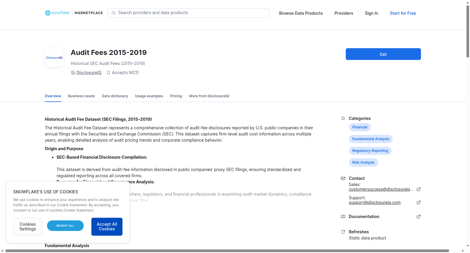 Audit Fees 2015-2019 数据集图片