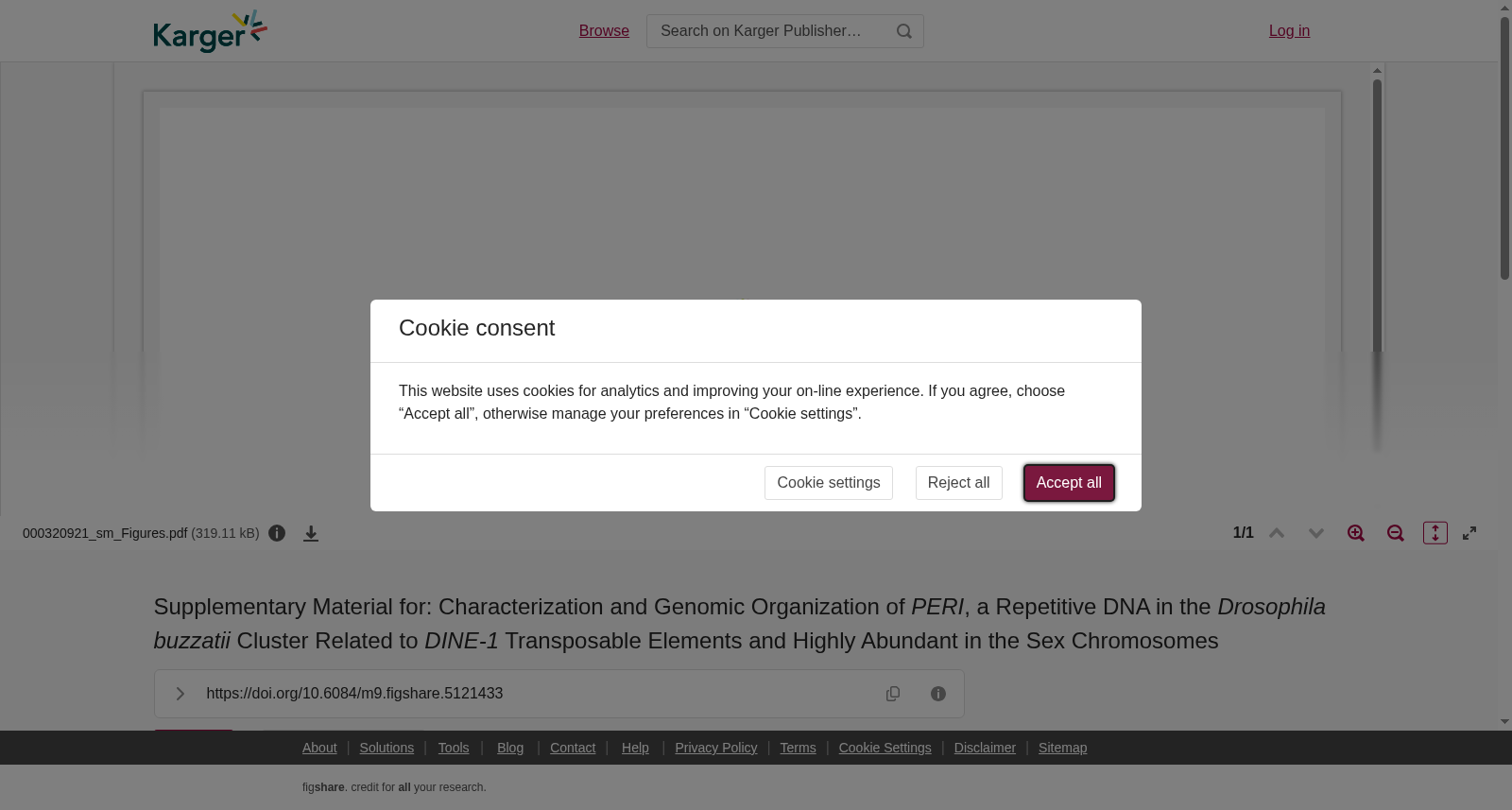 Supplementary Material for: Characterization and Genomic Organization of <i>PERI</i>, a Repetitive DNA in the <i>Drosophila buzzatii</i> Cluster Related to <i>DINE-1</i> Transposable Elements and Highly Abundant in the Sex Chromosomes 数据集图片