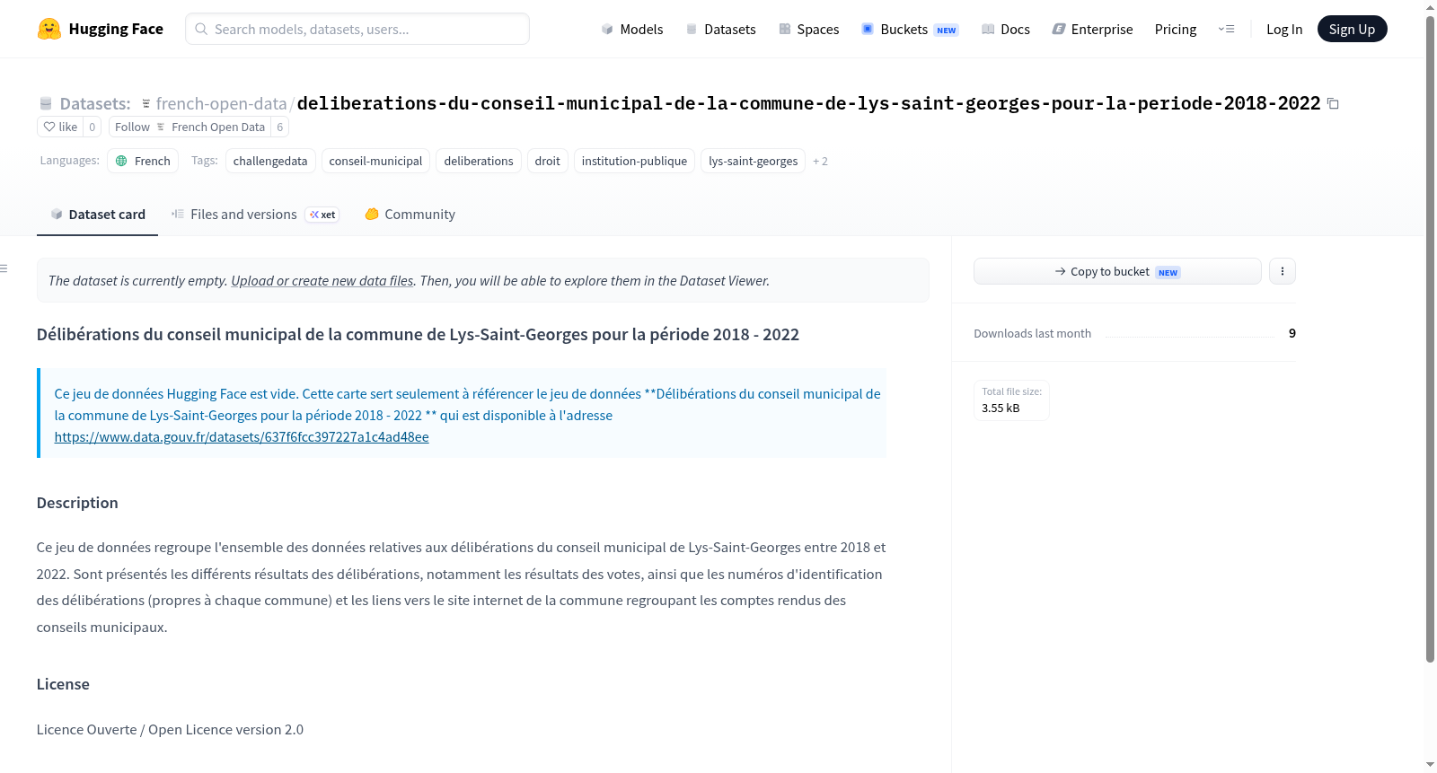 Data-Gouv-FR/deliberations-du-conseil-municipal-de-la-commune-de-lys-saint-georges-pour-la-periode-2018-2022 数据集图片