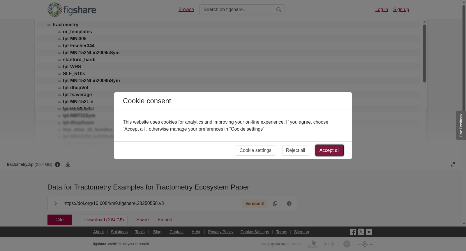 Data for Tractometry Examples for Tractometry Ecosystem Paper 数据集图片
