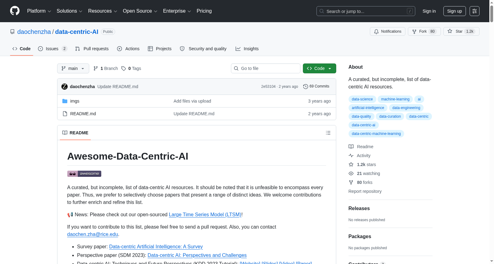 Data-centric AI Resources 数据集图片