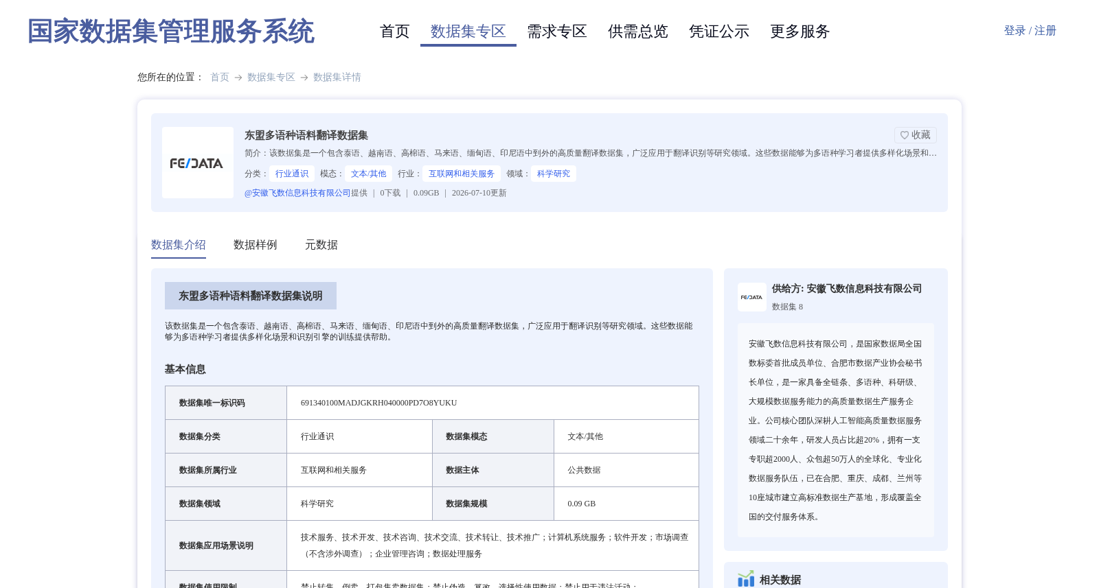 东盟多语种语料翻译数据集 数据集图片