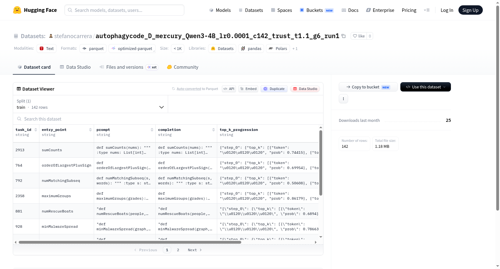 stefanocarrera/autophagycode_D_mercury_Qwen3-4B_lr0.0001_c142_trust_t1.1_g6_run1 数据集图片