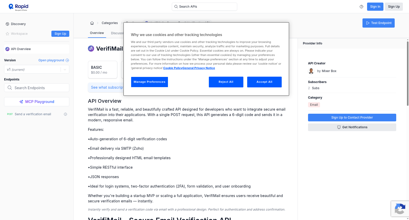 VerifiMail – Secure Email Verification API 数据集图片