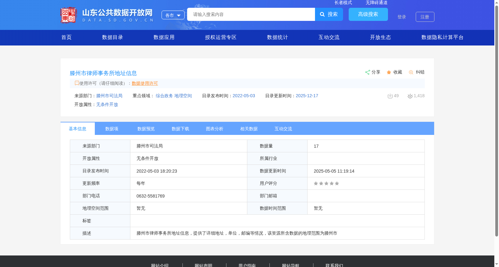 滕州市律师事务所地址信息 数据集图片