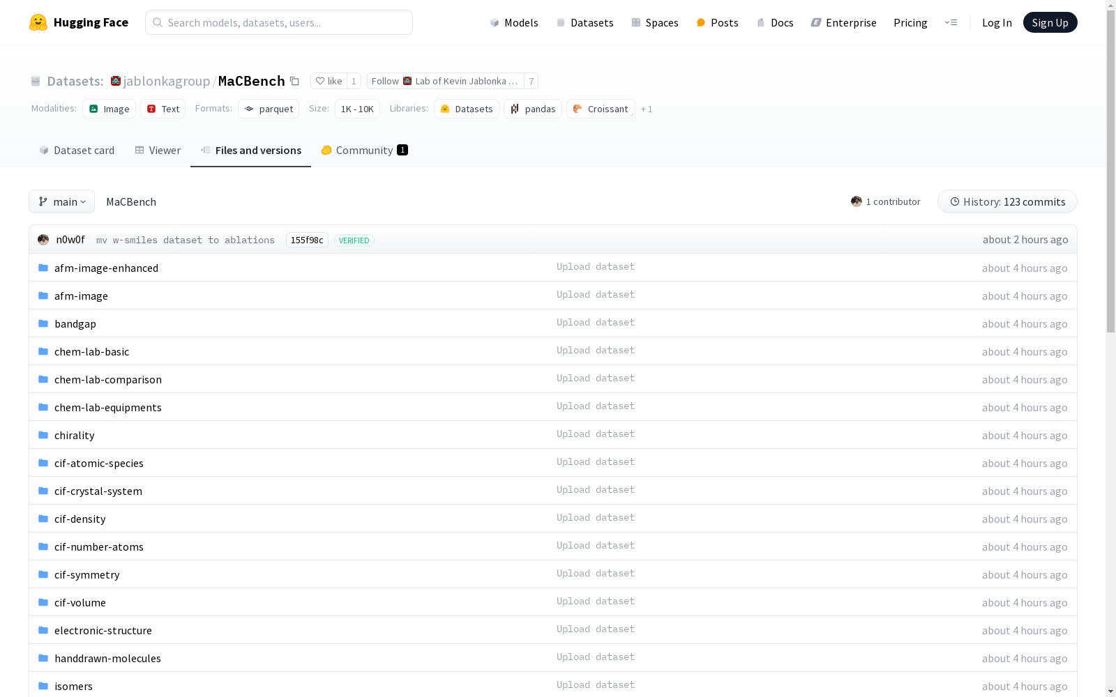 发布 MaCBench 数据集, 应用在 计算机视觉、机器学习 领域