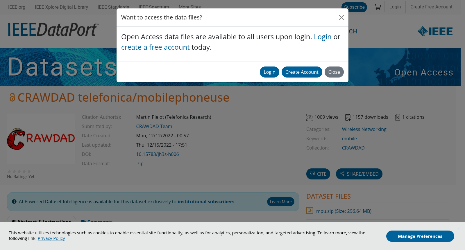 CRAWDAD telefonica/mobilephoneuse 数据集图片