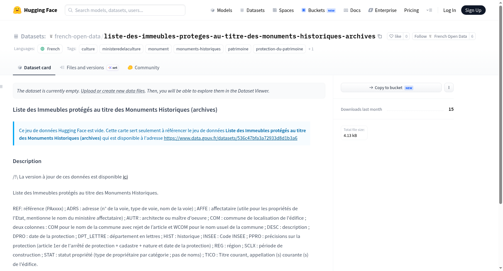 Data-Gouv-FR/liste-des-immeubles-proteges-au-titre-des-monuments-historiques-archives 数据集图片