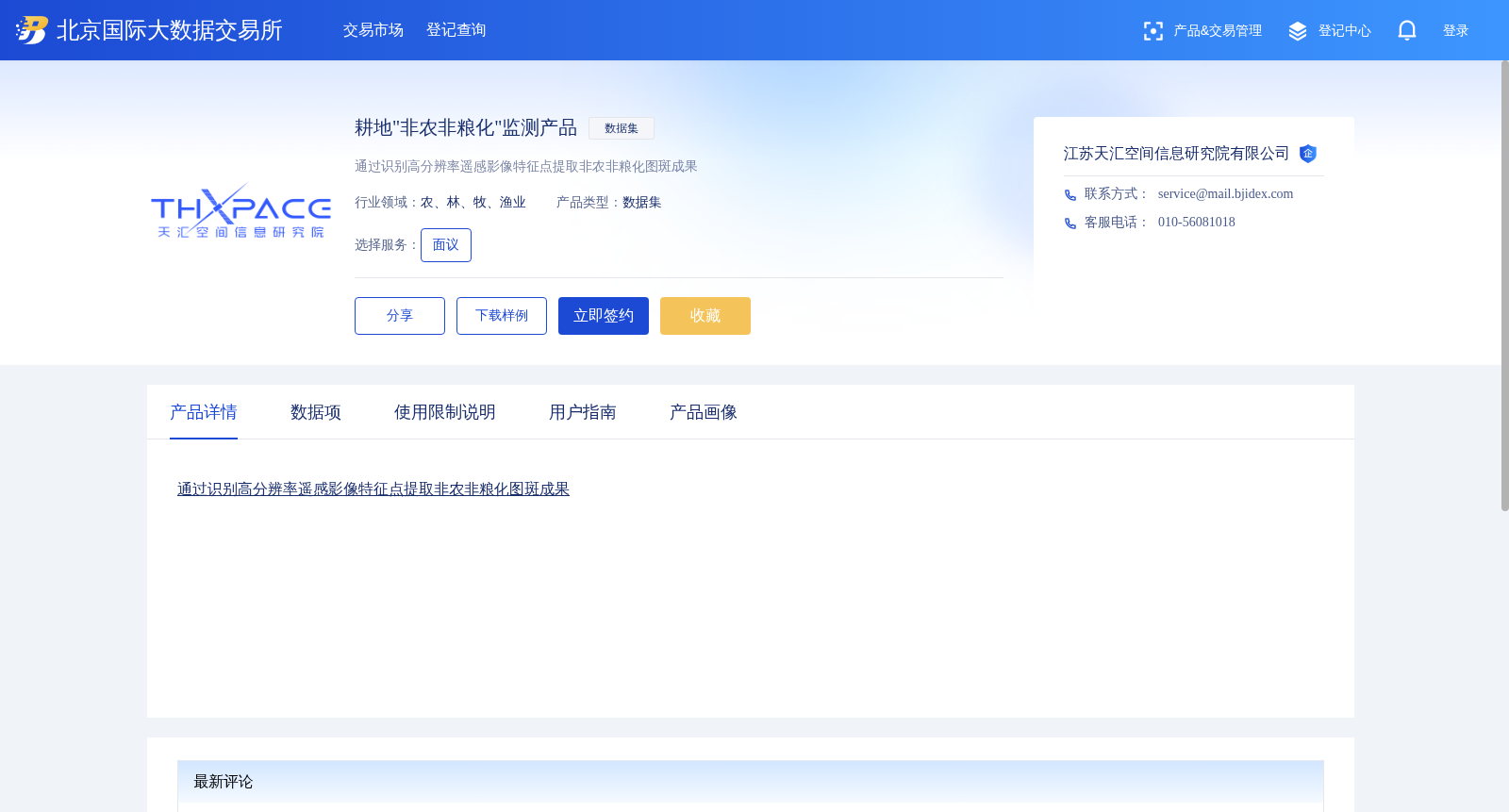 耕地"非农非粮化"监测产品 数据集图片