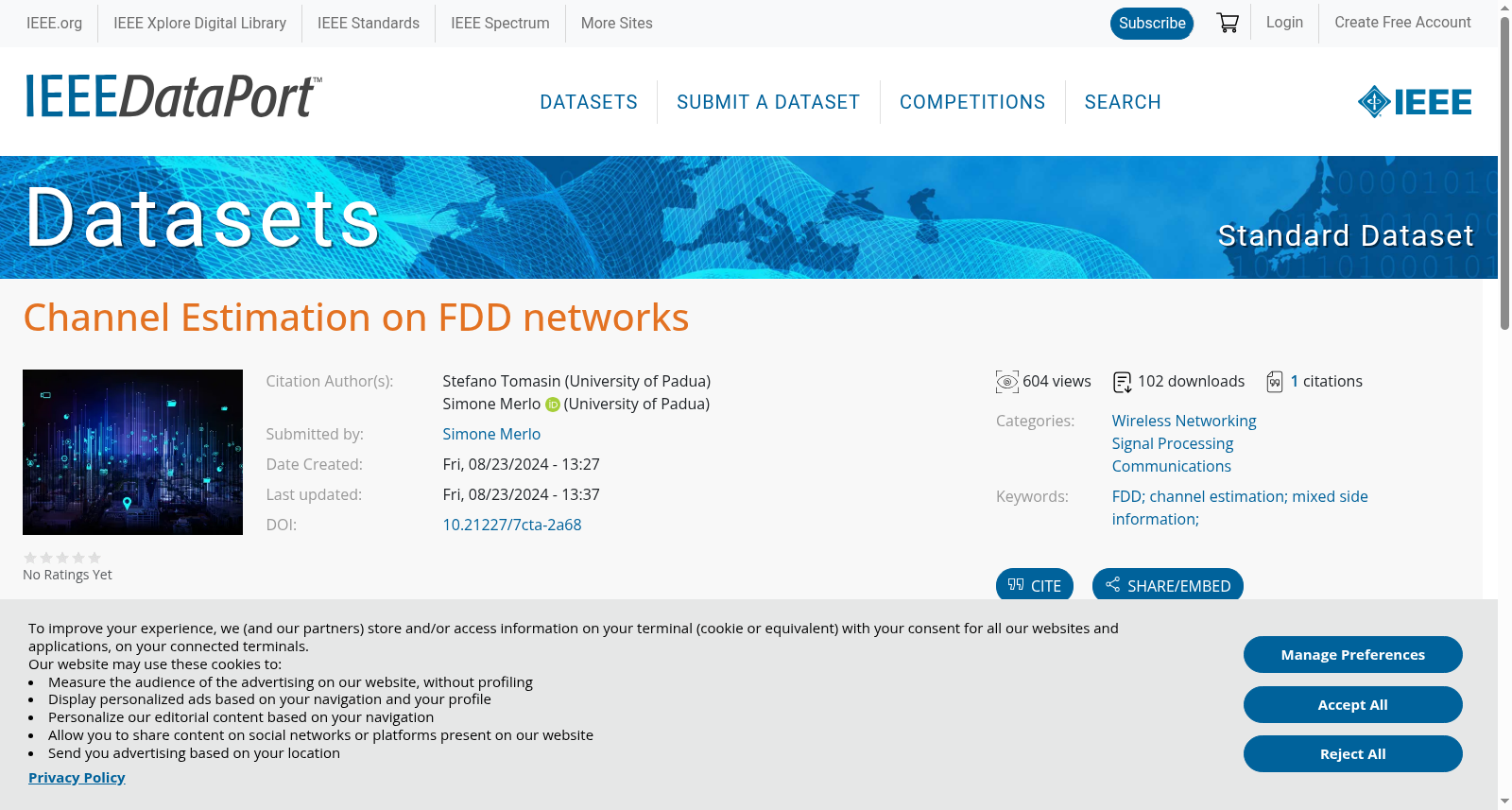 Channel Estimation on FDD networks 数据集图片