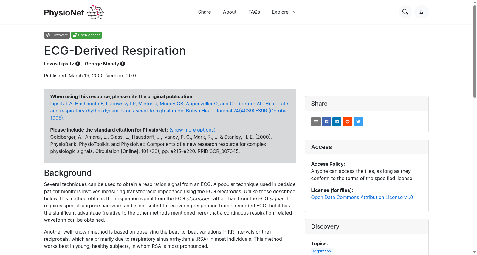 ECG-Derived Respiration 数据集图片