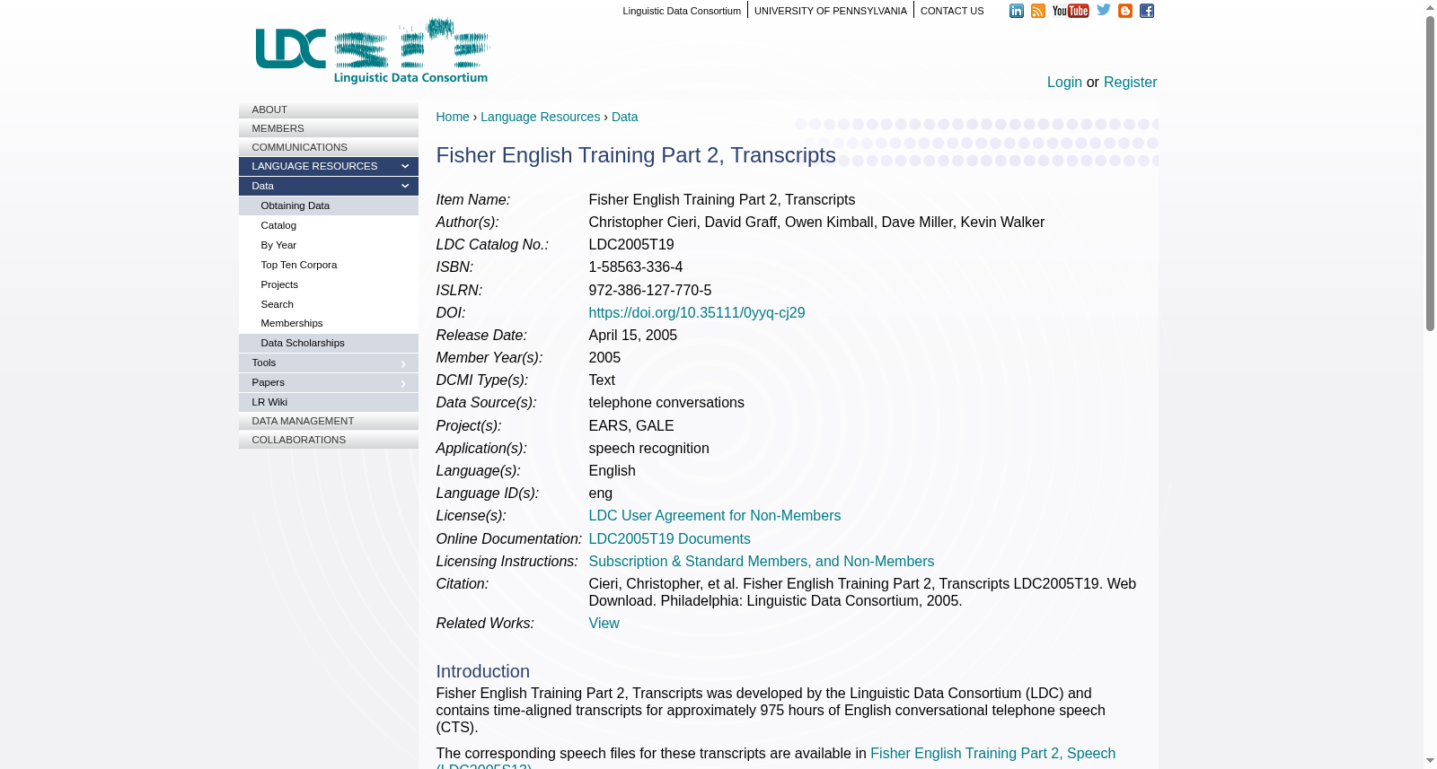Fisher English Training Part 2, Transcripts 数据集图片