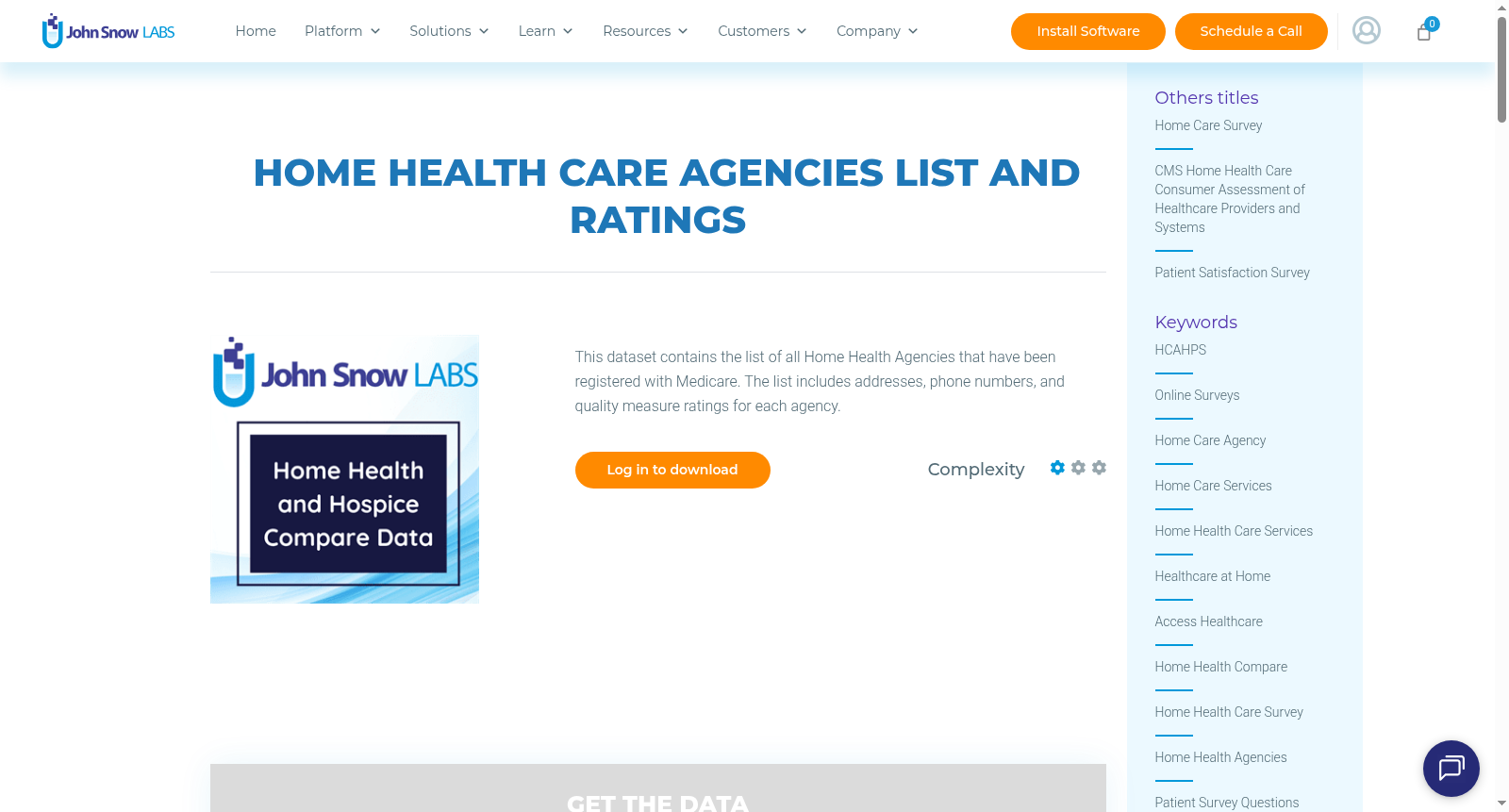 Home Health Care Agencies List and Ratings 数据集图片