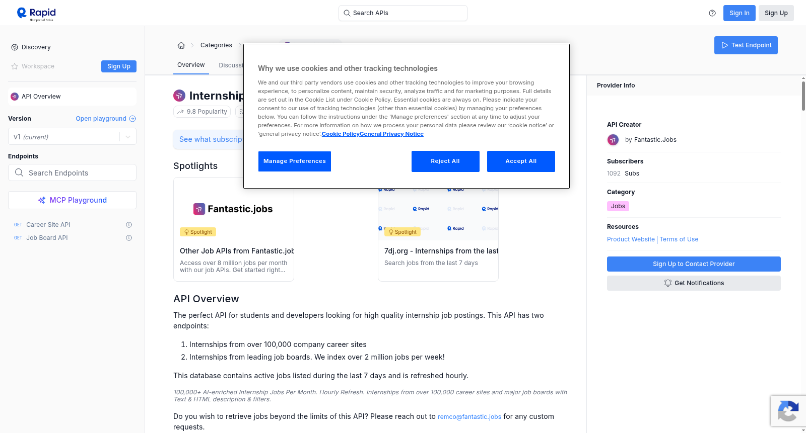 Internships API 数据集图片