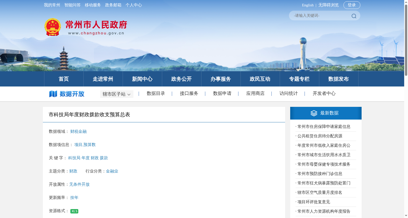 市科技局年度财政拨款收支预算总表 数据集图片