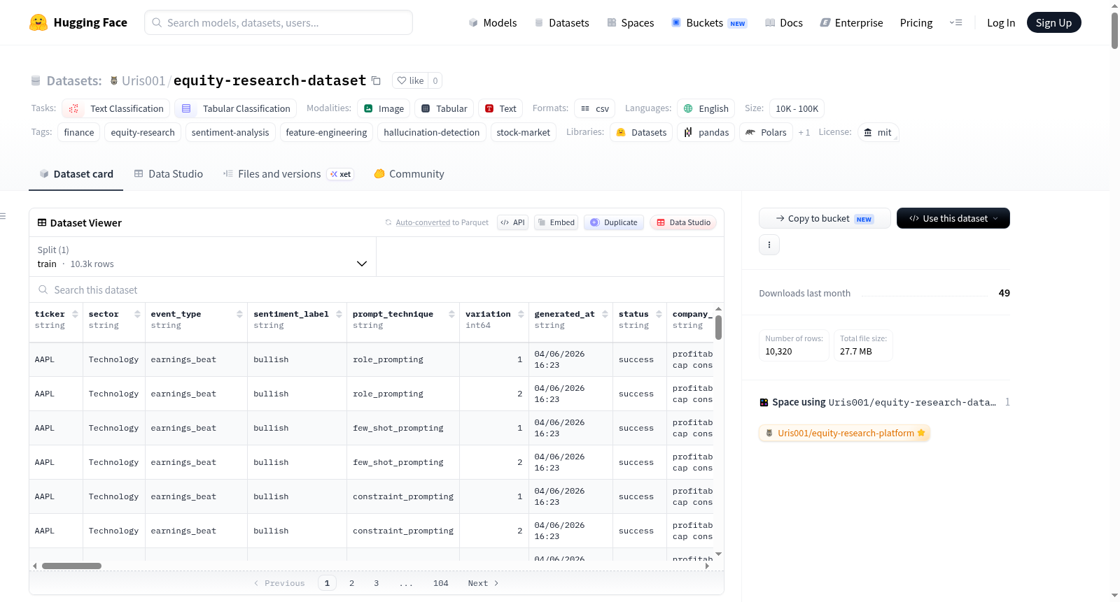 equity-research-dataset 数据集图片
