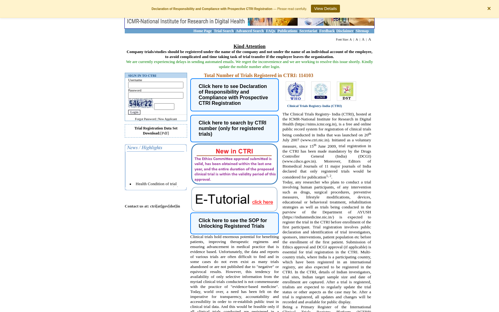 Clinical Trials Registry - India 数据集图片