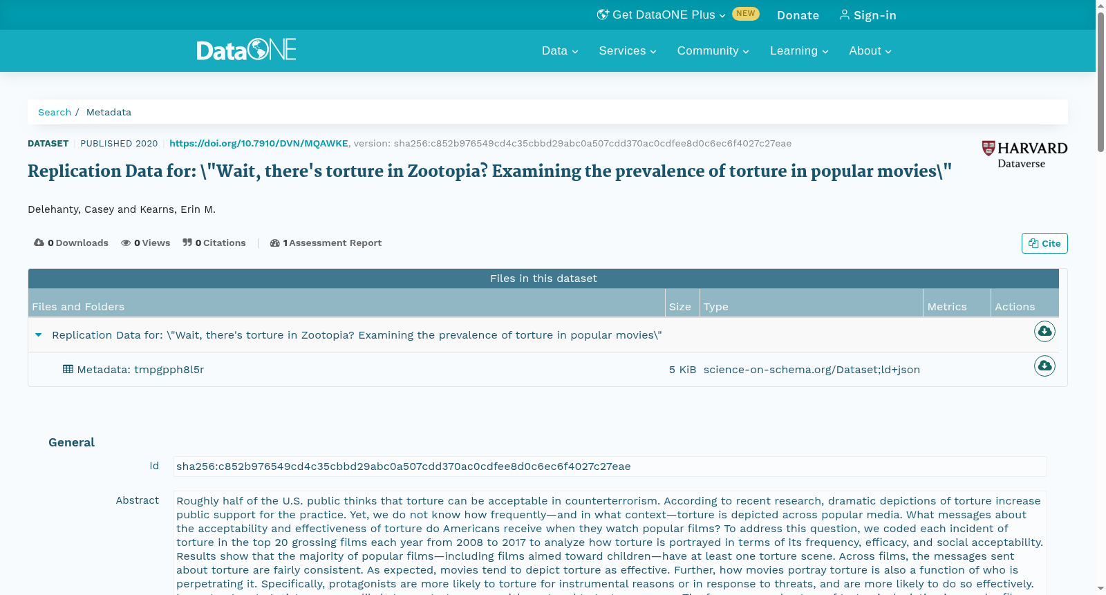Replication Data for: \"Wait, there's torture in Zootopia? Examining the prevalence of torture in popular movies\" 数据集图片