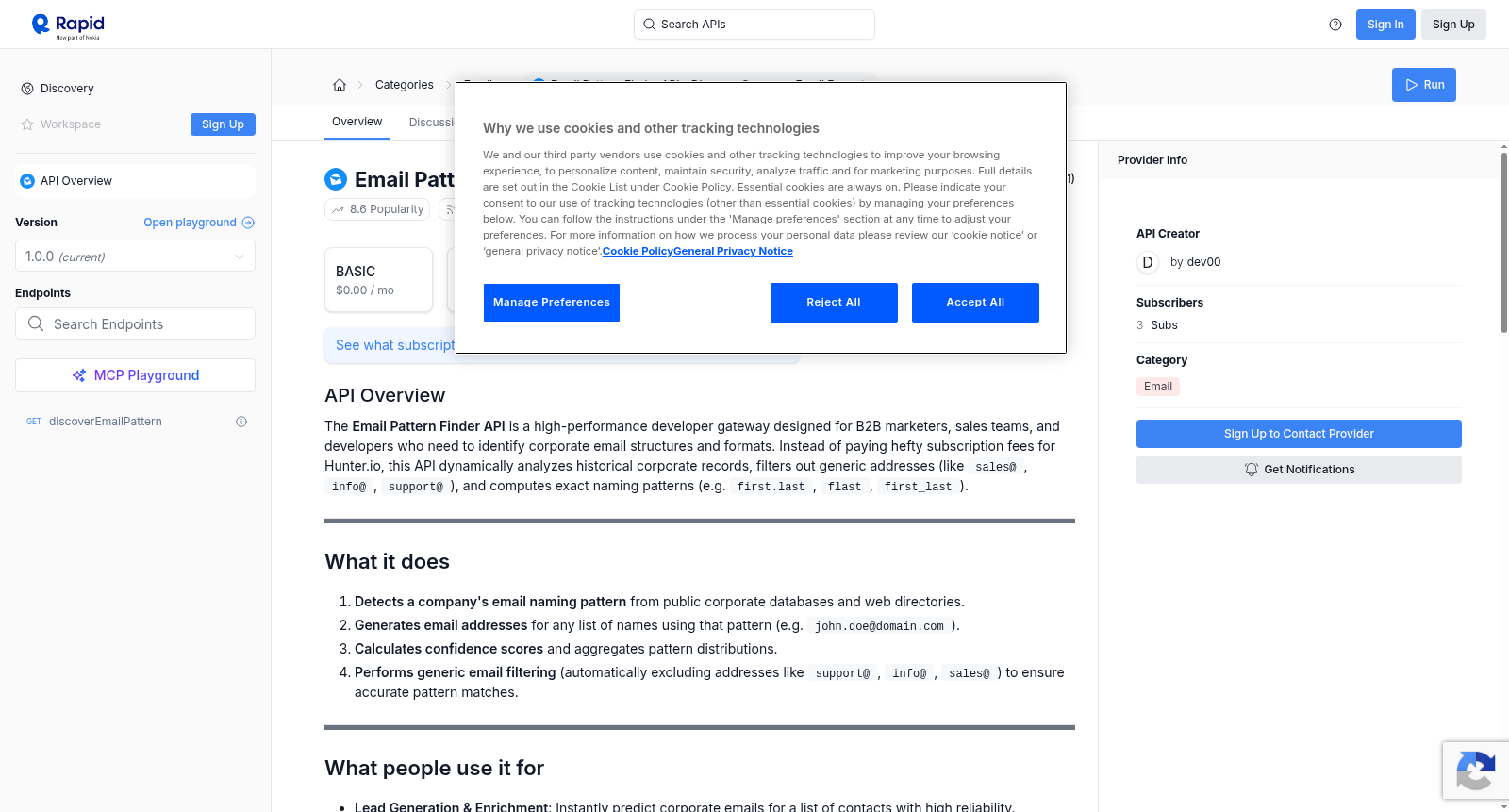 Email Pattern Finder API - Discover Company Email Formats 数据集图片