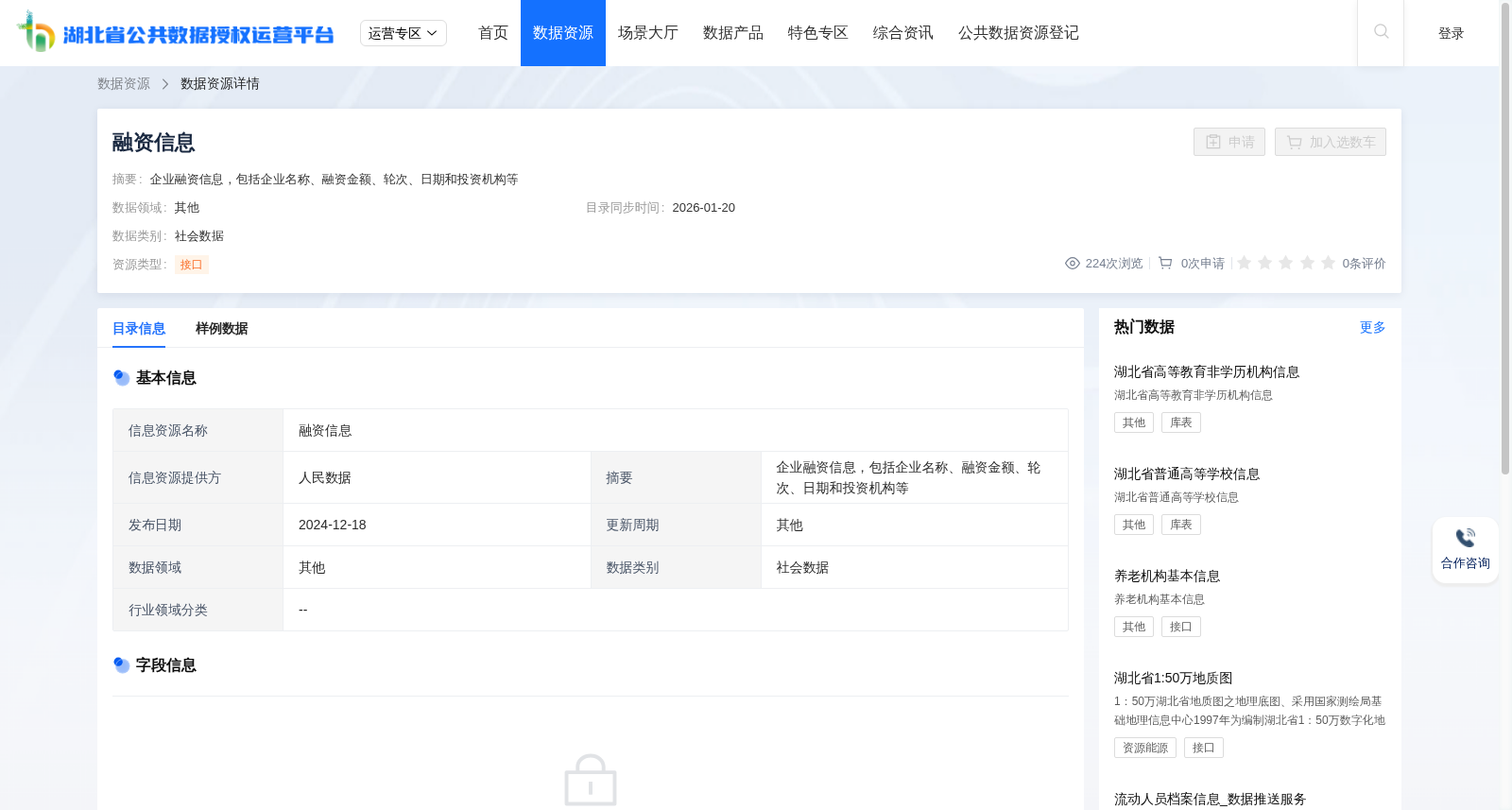 融资信息 数据集图片