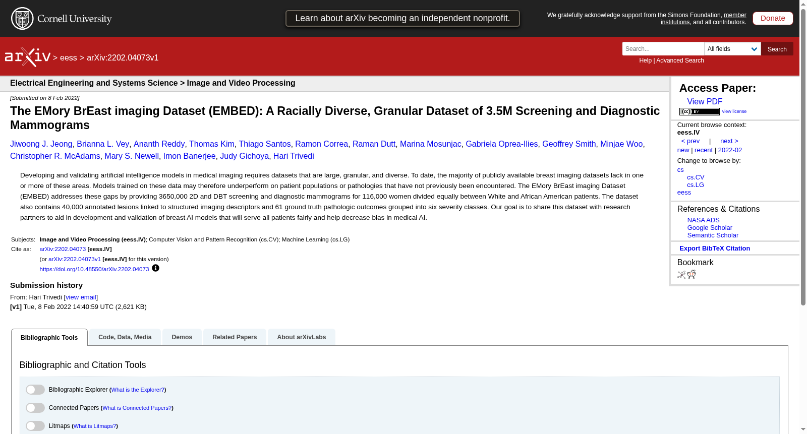 EMory BrEast imaging Dataset (EMBED) 数据集图片