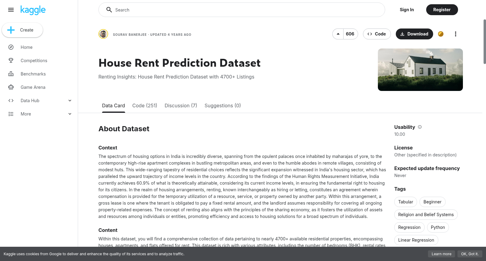 House Rent Prediction Dataset 数据集图片