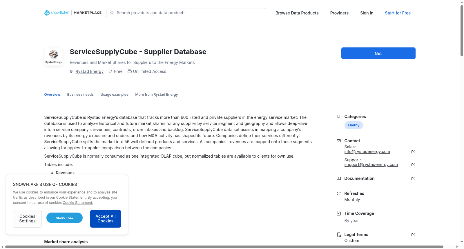 ServiceSupplyCube - Supplier Database 数据集图片